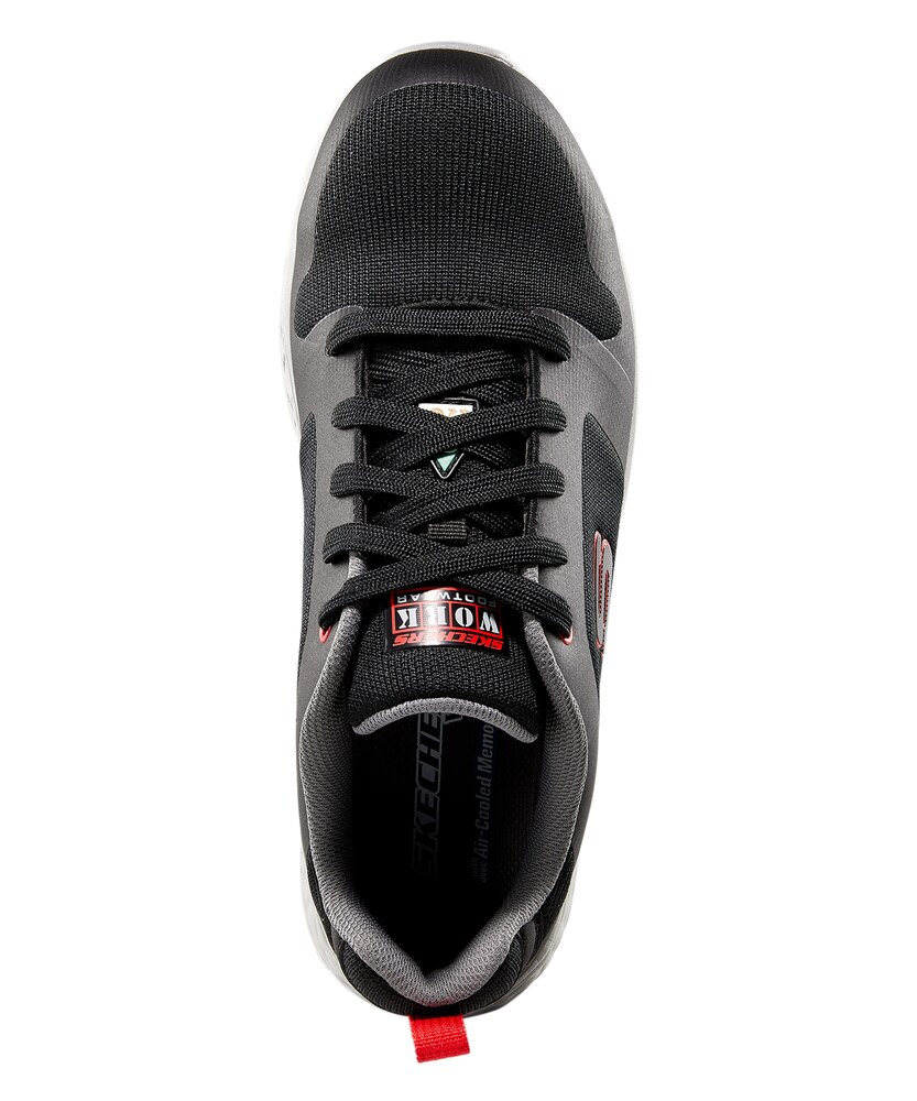 Skechers Work Men's Aluminum Toe Steel Plate Lace Up Athletic Safety Shoes