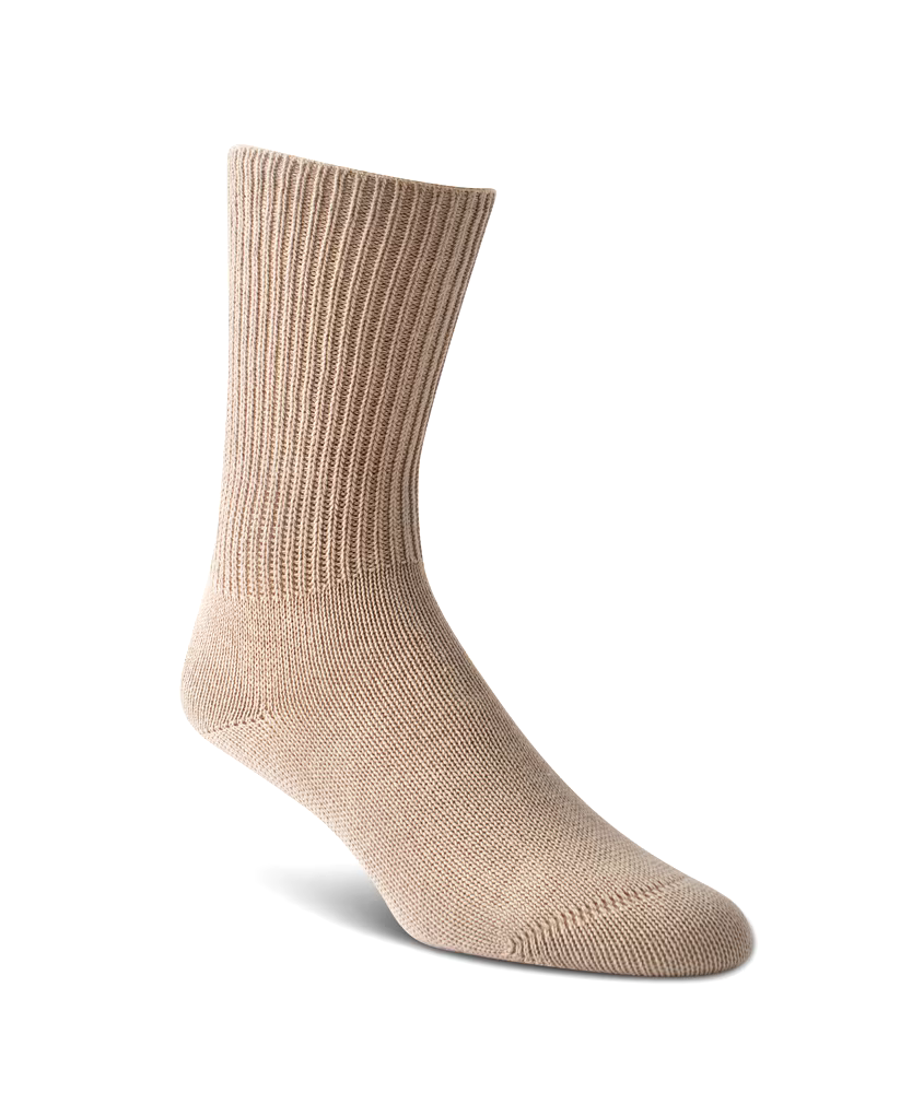 Simcan Men's Small Size Comfort Sag-Resistent Socks - Beige