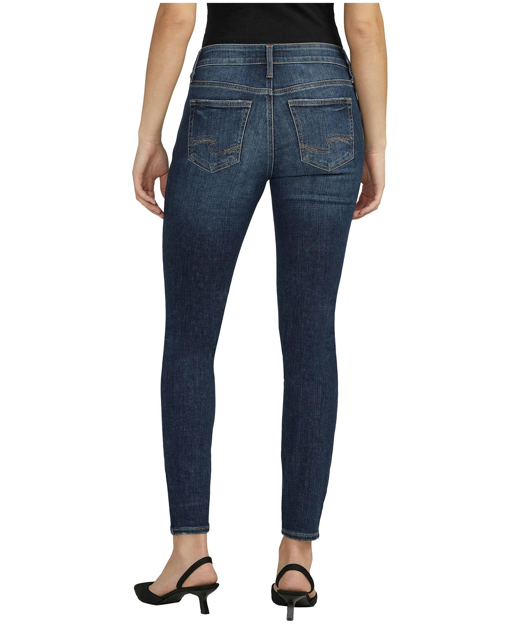 Silver Women's Elyse Mid Rise Comfort Fit Skinny Jeans