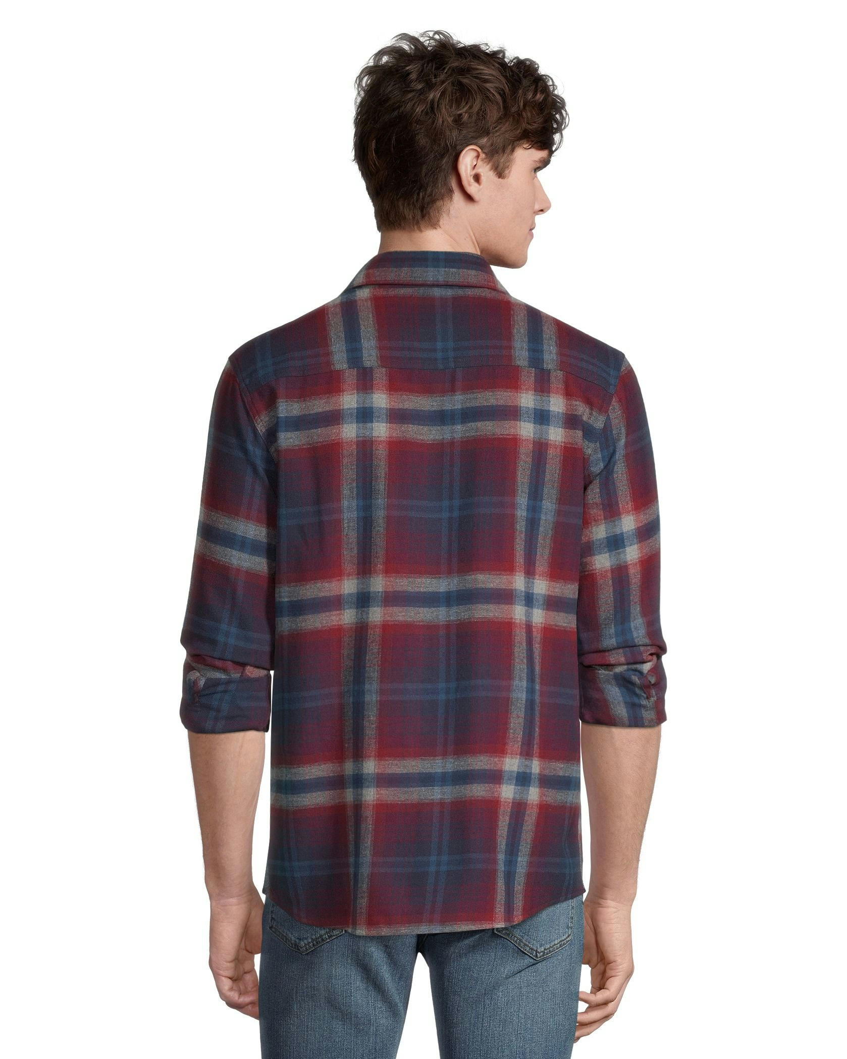 Boston Traders Men's Classic Plaid Flannel Shirt