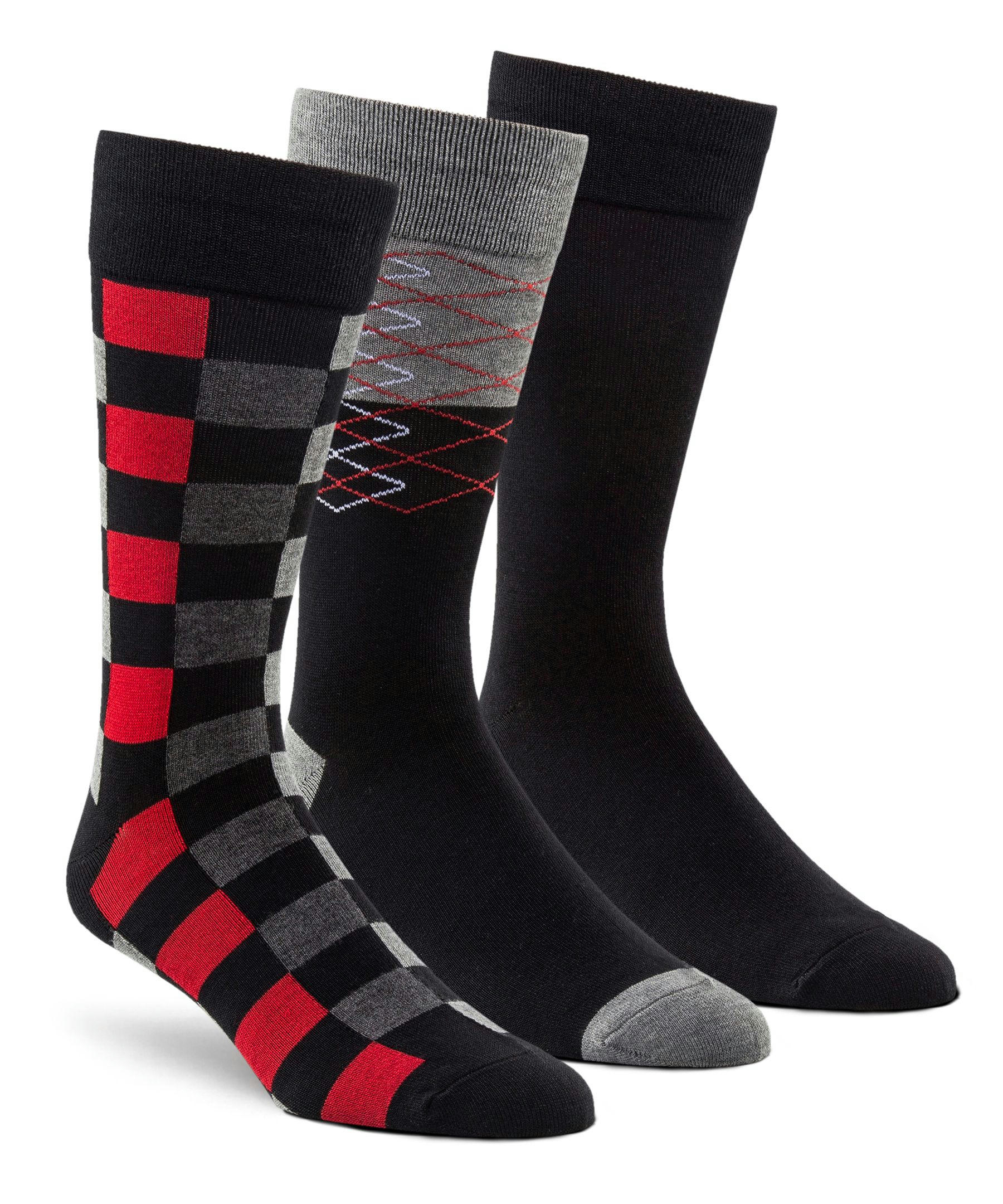 Denver Hayes Men's 3 Pack Bogo Casual Crew Socks