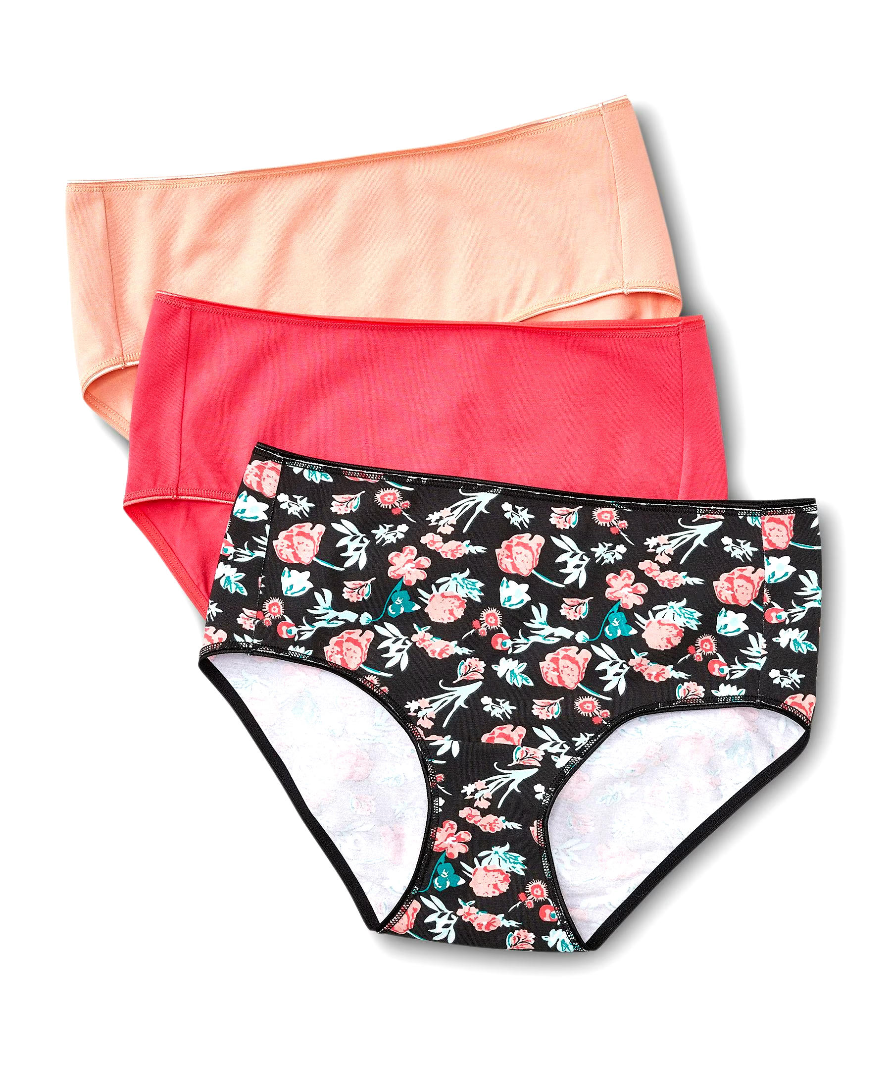 Denver Hayes Women's 3 Pack Cotton Stretch Brief Underwear