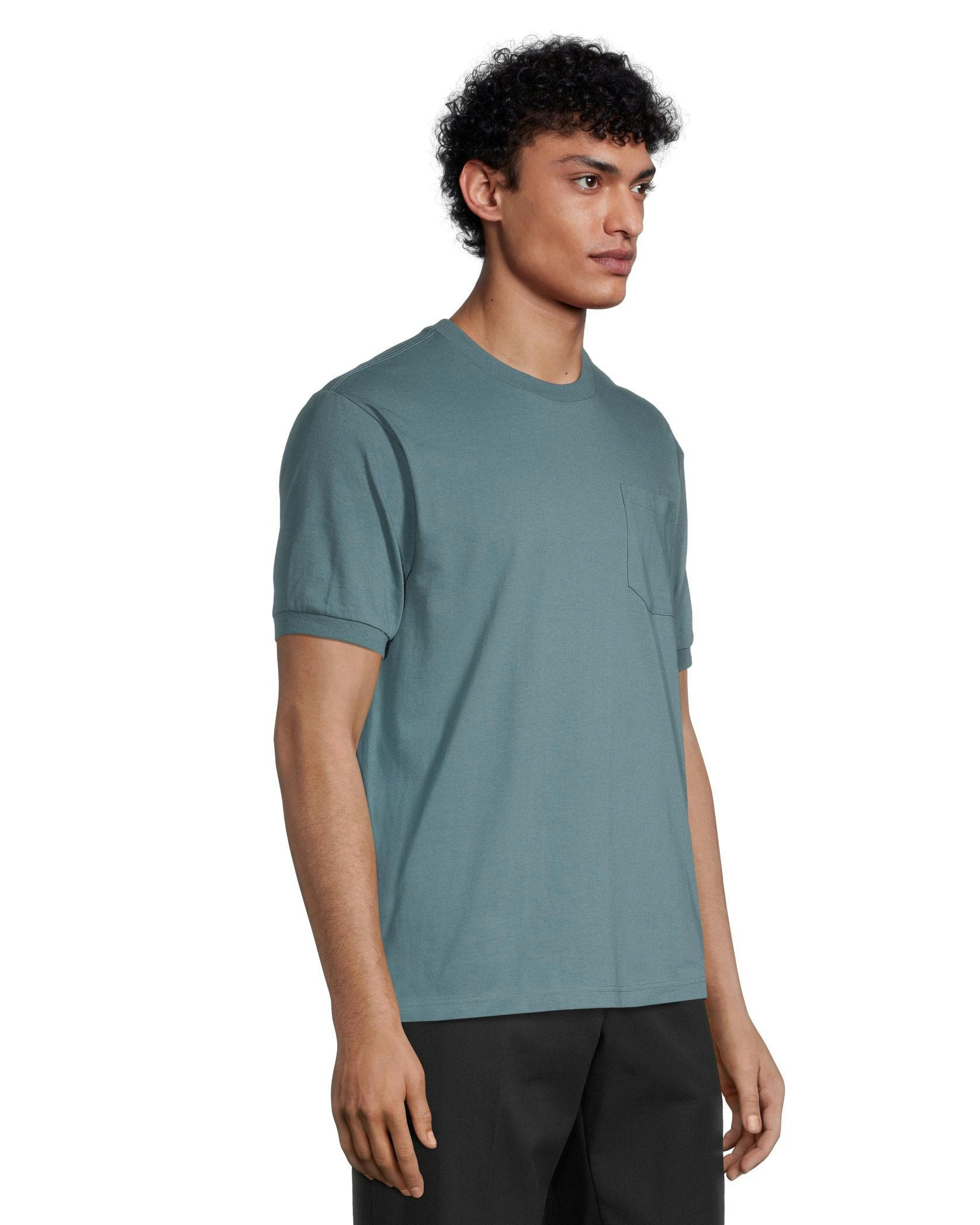 Aggressor Men's Crewneck Short Sleeve Solid Work T-Shirt With FRESHTECH