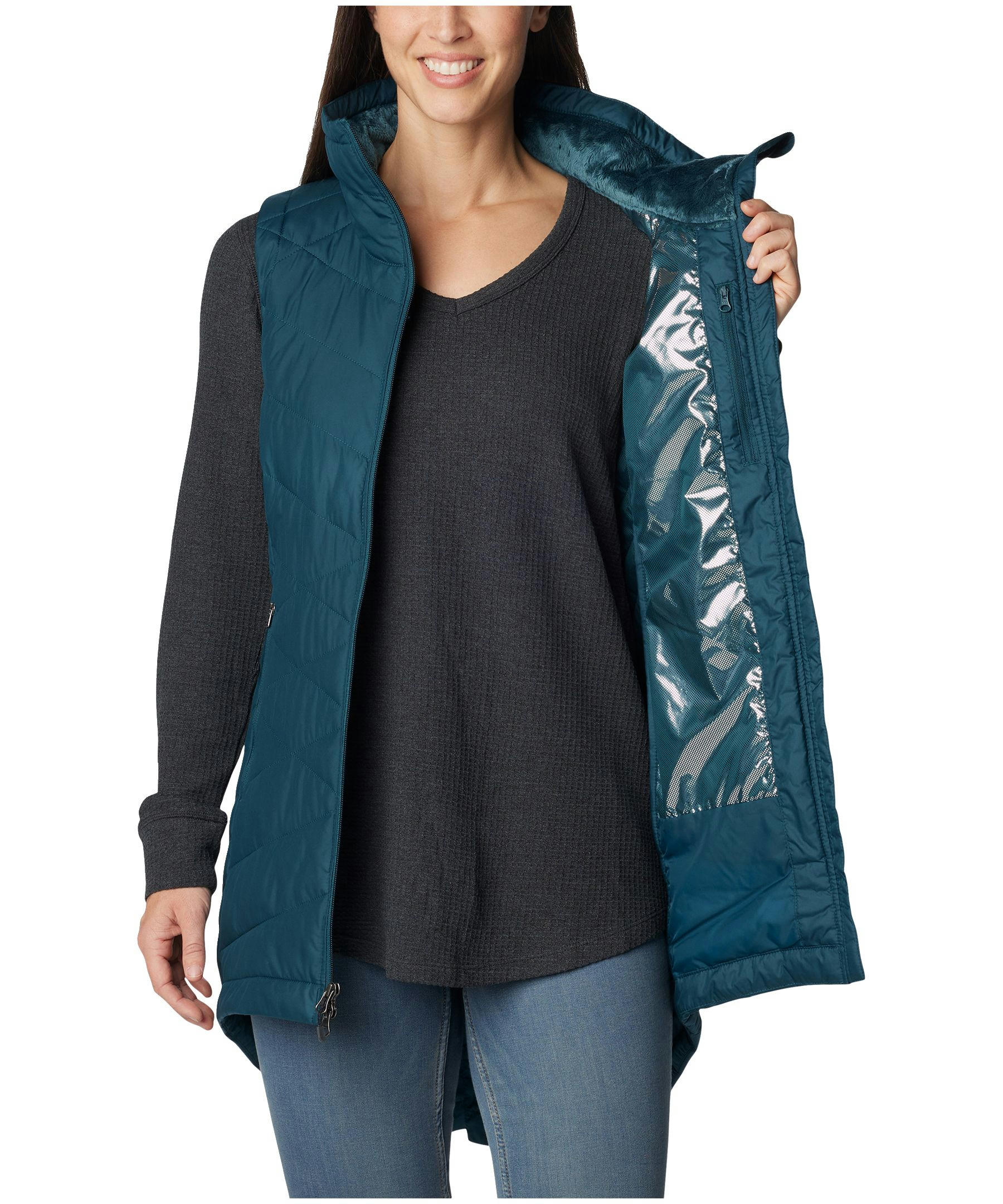 Columbia Women's Heavenly Vest, Insulated, Semi-Fitted, Winter, Long