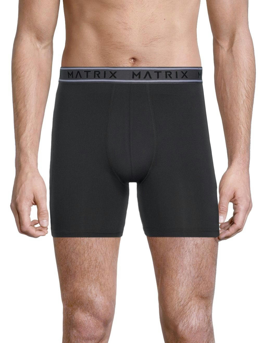 Matrix Men's 2 Pack Microfibre Boxer Briefs Underwear