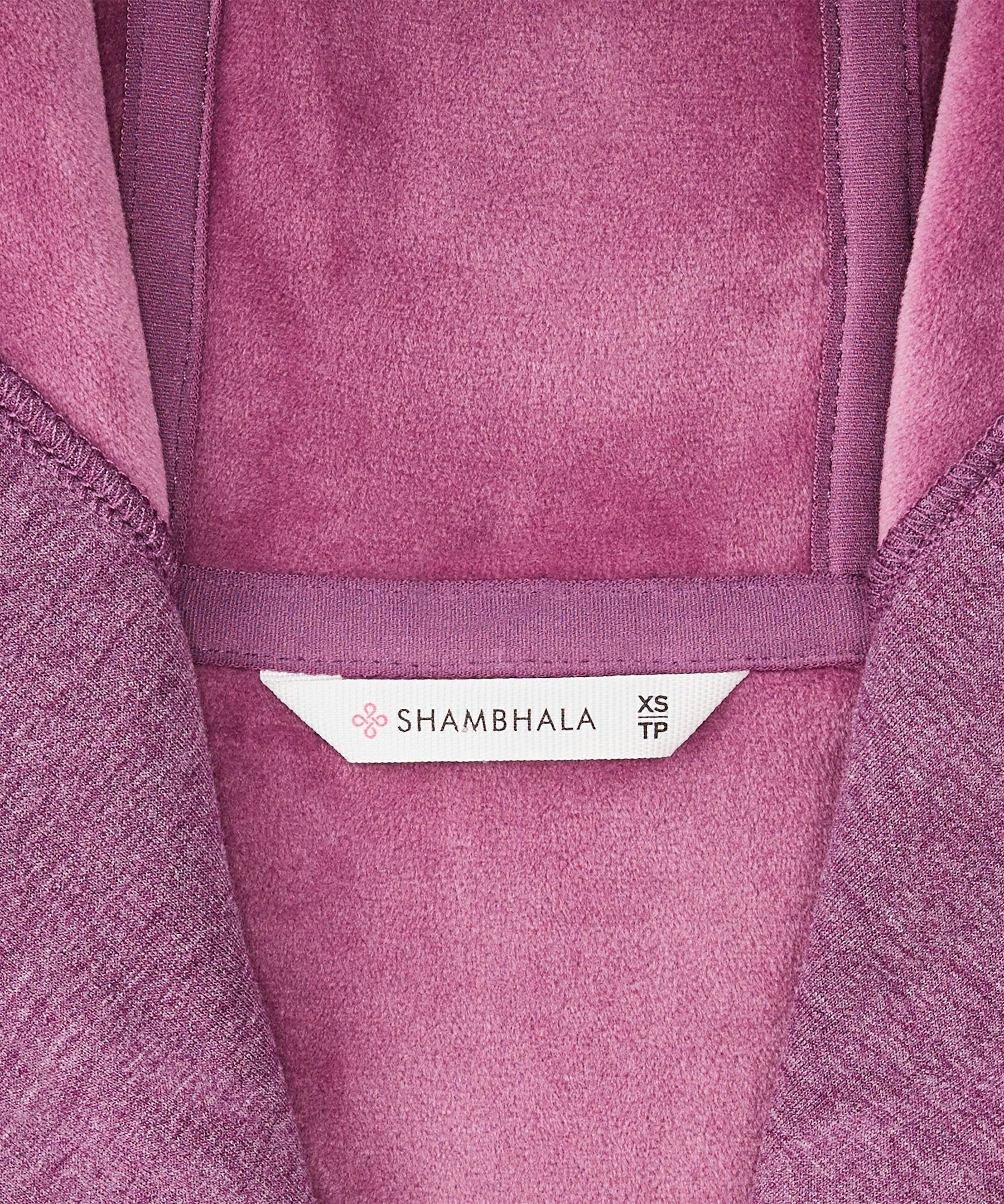 Shambhala Women's Velour Lined Full Zip Hoodie