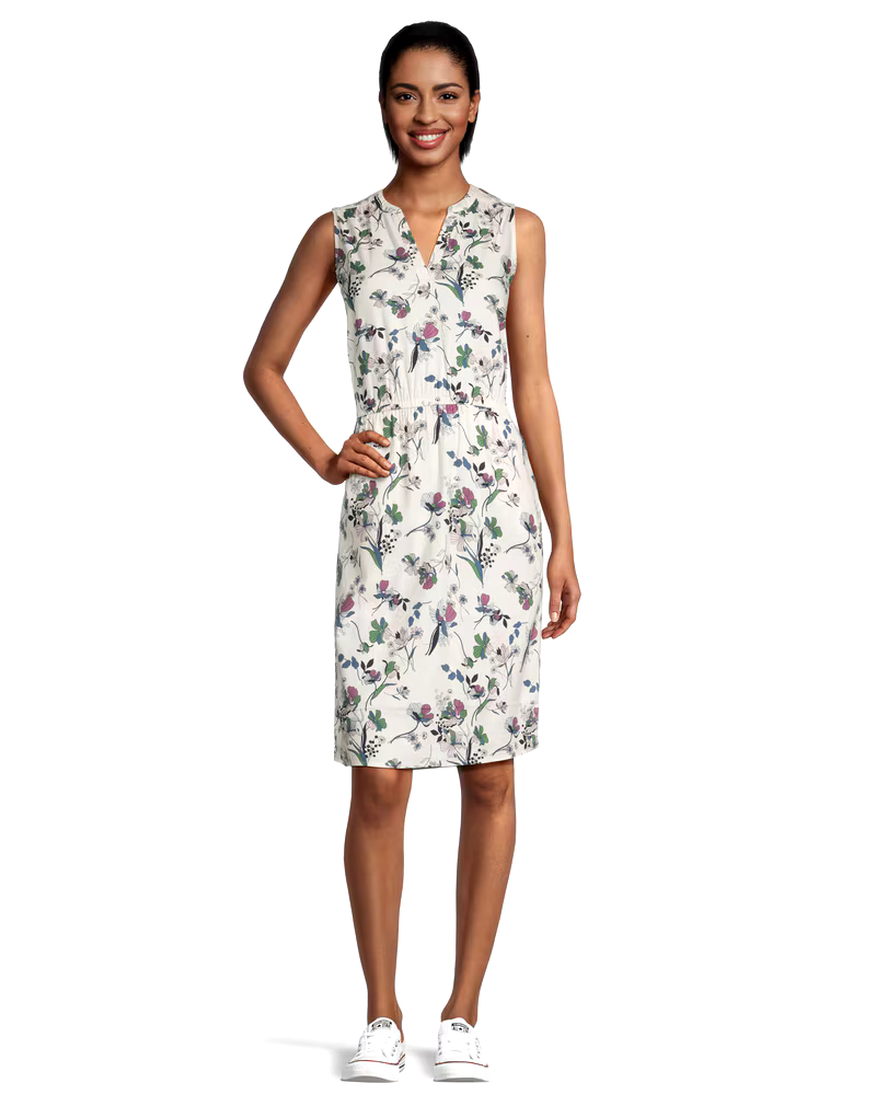 Women's Print Sleeveless V-Neck Dress