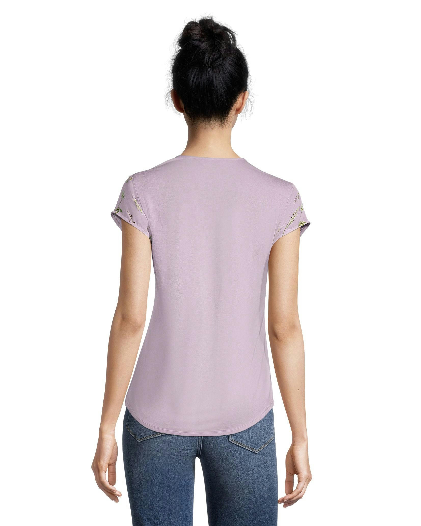 Women's Printed V-Neck Blouse