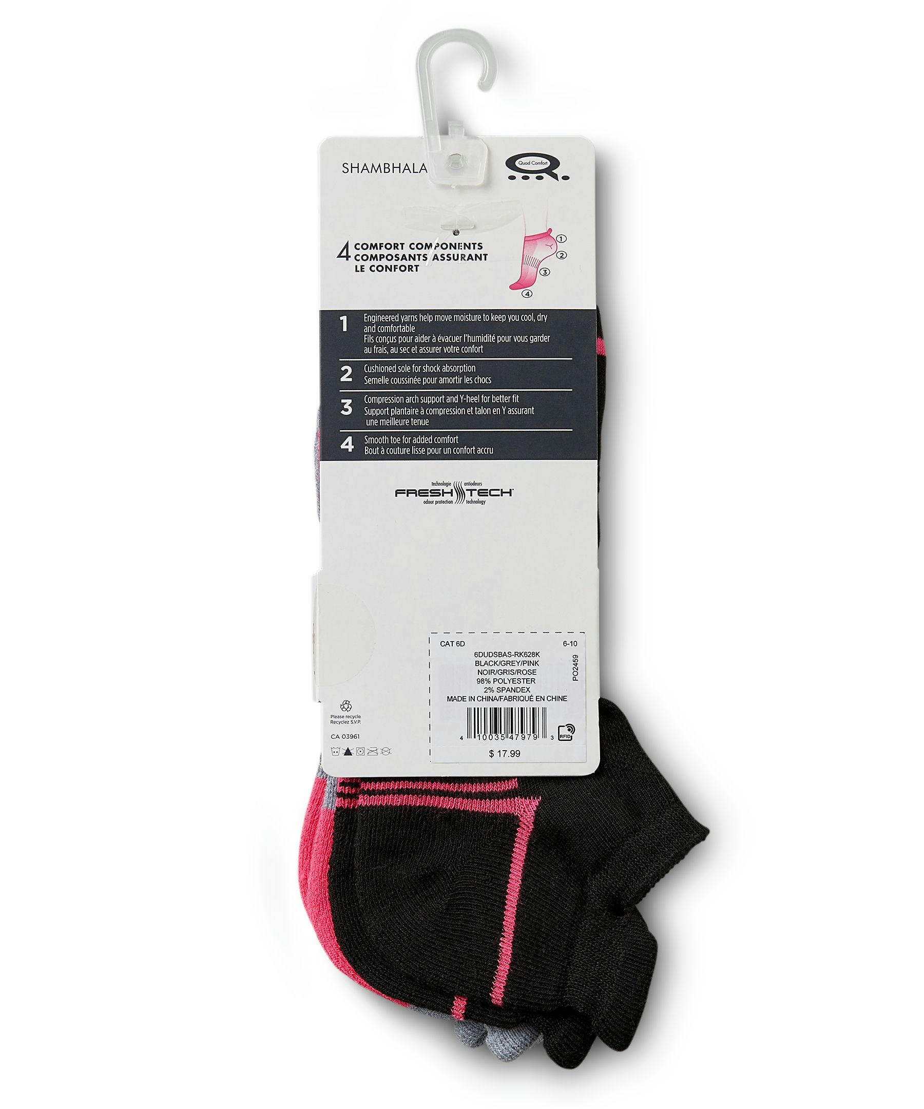 Shambhala Women's 3-Pack Tab Sport Socks