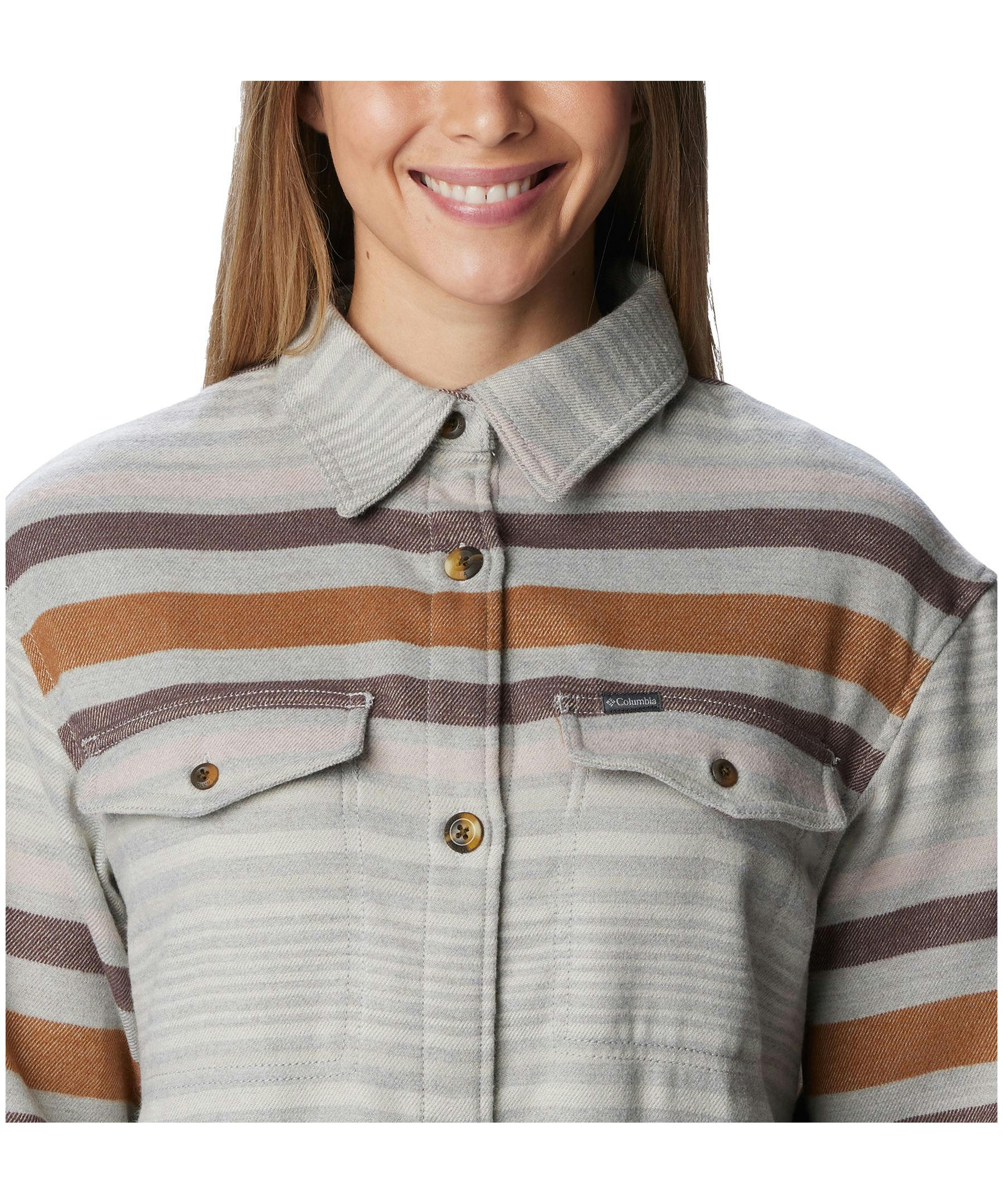 Columbia Women's Calico Basin Casual Fit Long Sleeve Shacket