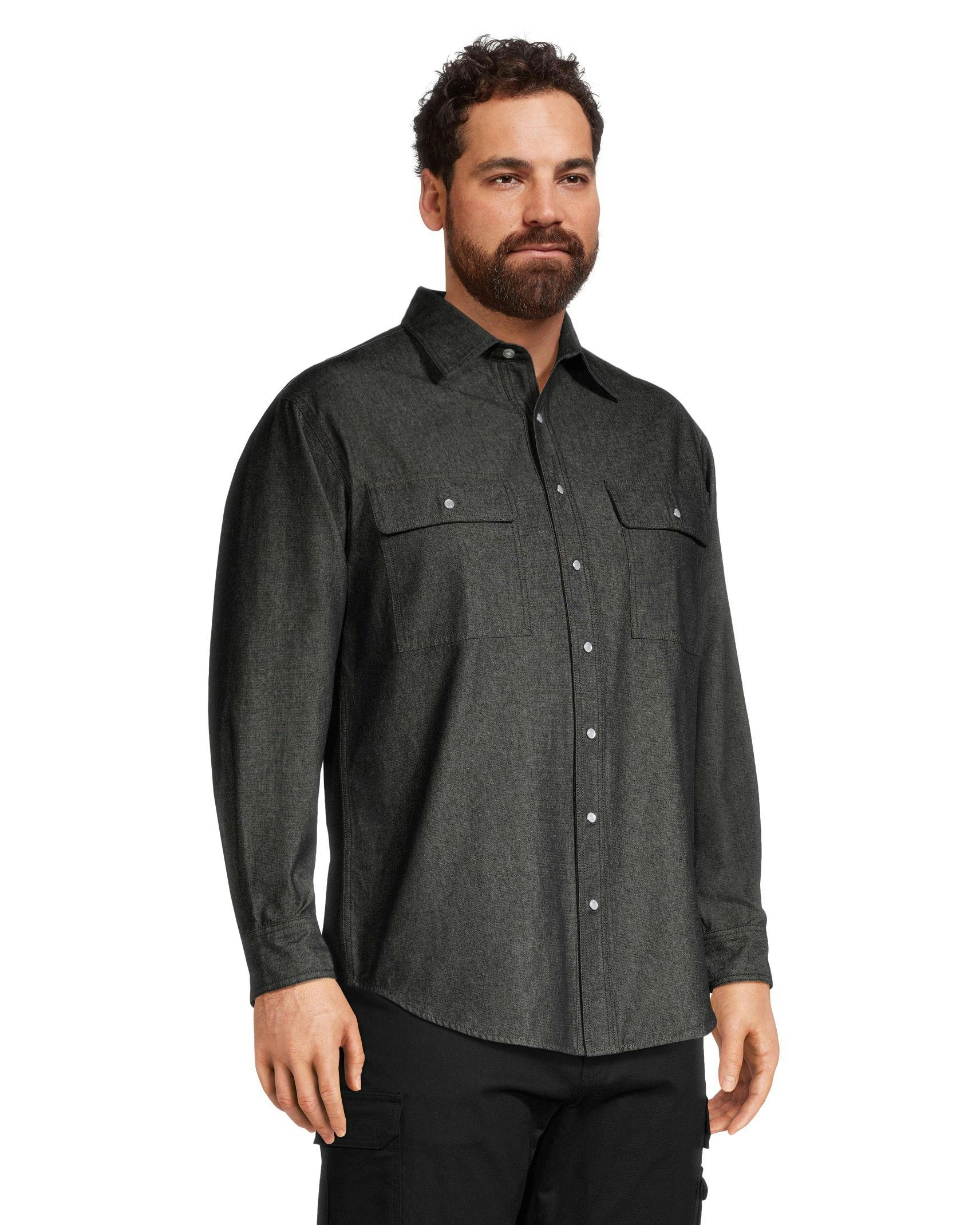 Dakota WorkPro Series Men's Snap Front Coloured Cotton Denim Shirt