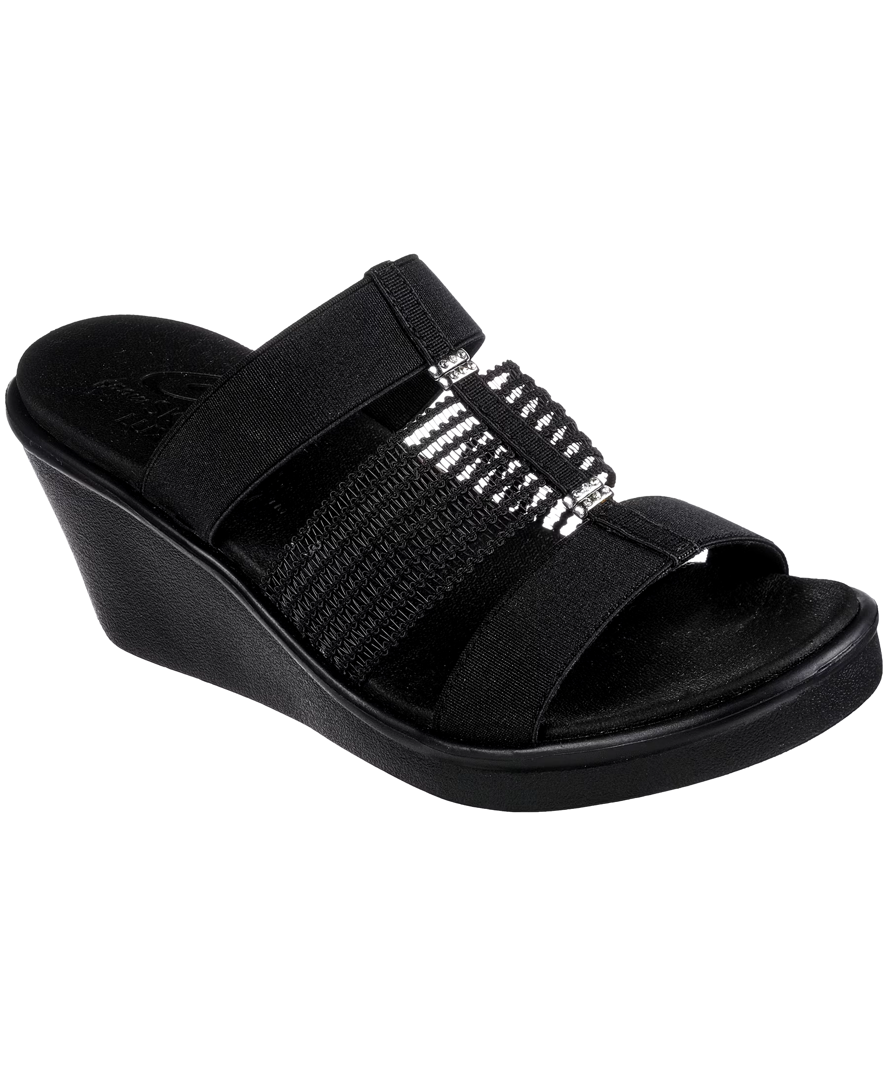 Skechers Women's Rumble On Wedge Slip On Sandals