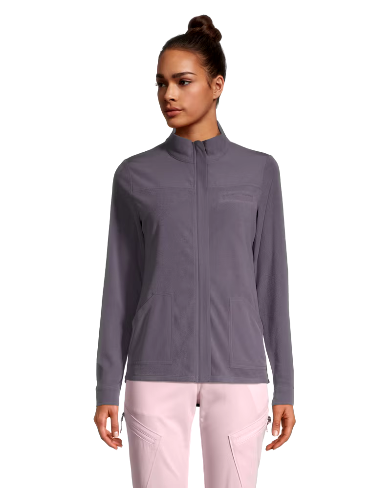 White Cross Women's Mixed Media Long Sleeve Work Shacket