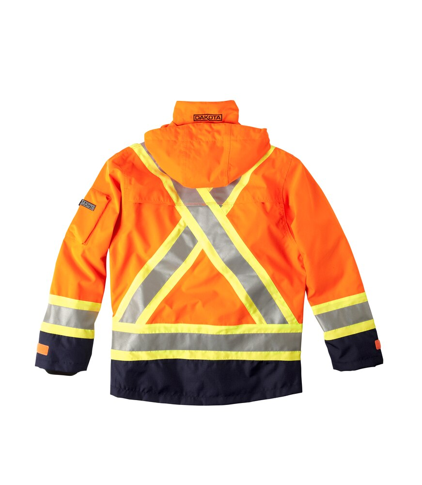 Dakota WorkPro Series Men's Hi Vis 300D Hyper-Dri Waterproof Ripstop Jacket
