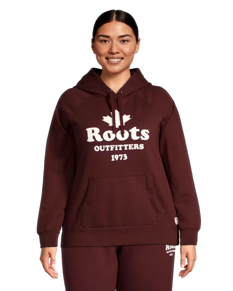 ROOTS Women's Fleece Kangaroo Hoodie Sweatshirt