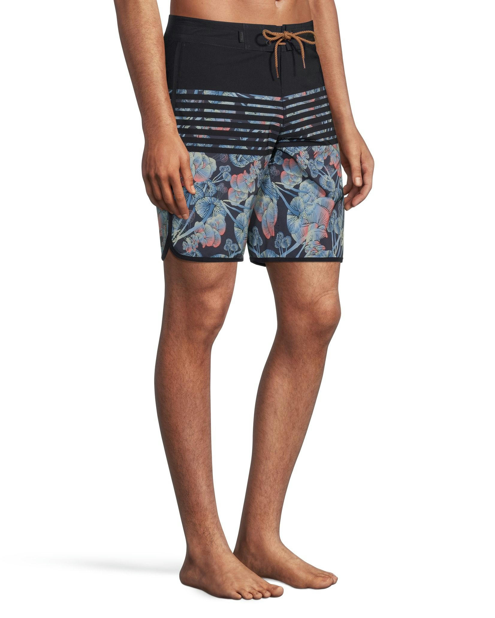 FarWest Men's Mid Rise Quick Dry Graphic Boardshorts