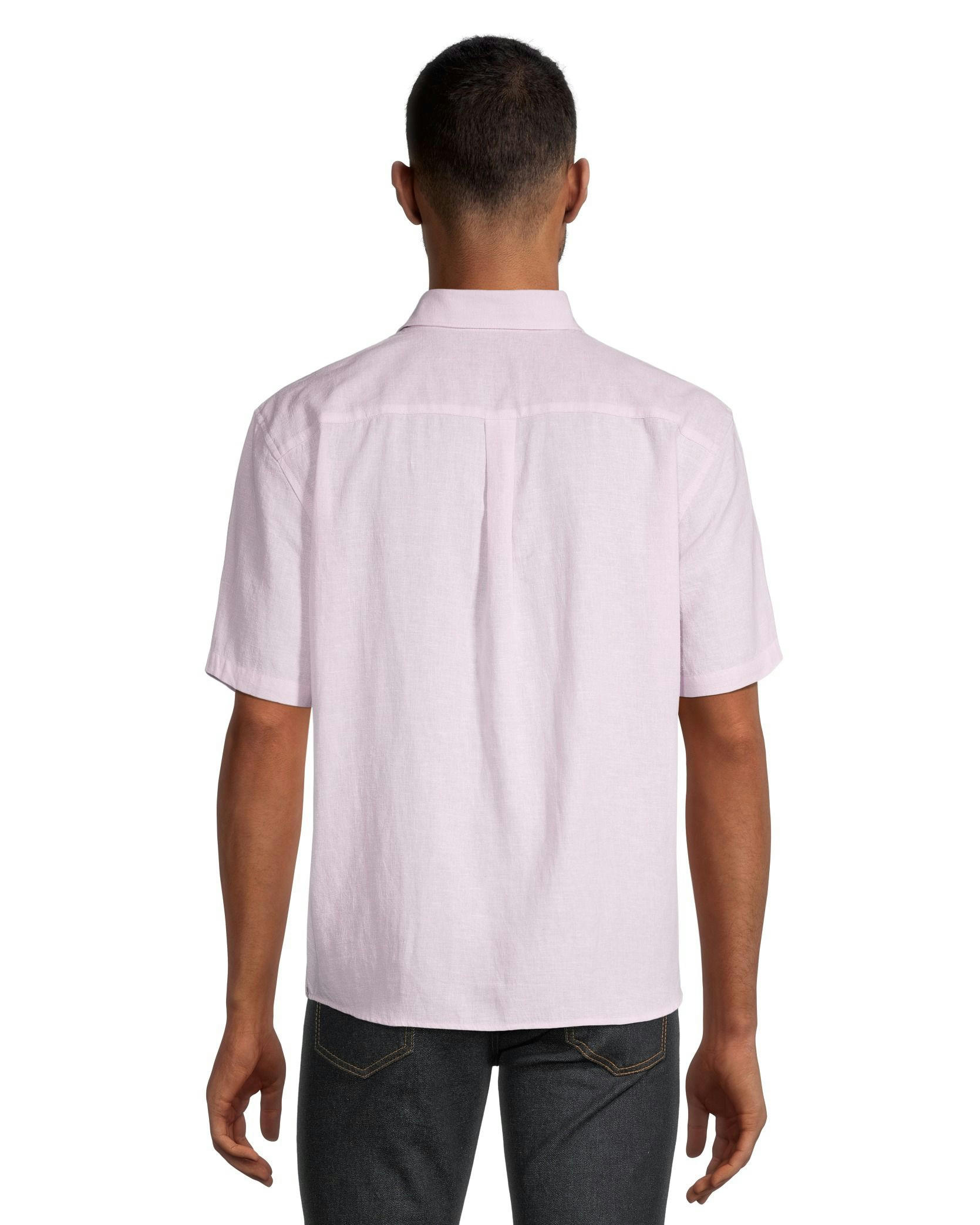 Denver Hayes Men's Classic Fit Short Sleeve Hemp Shirt