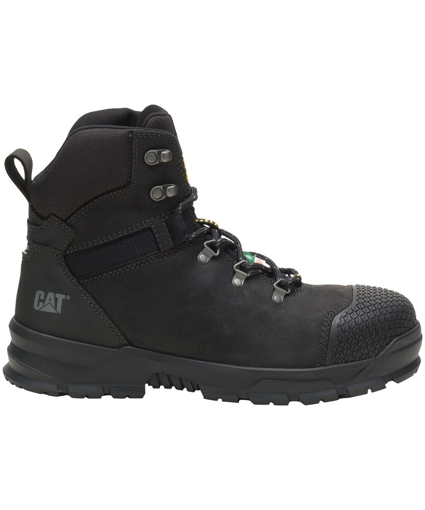 Caterpillar - CAT Men's Steel Toe Composite Plate Accomplice X Waterproof Safety Hikers - Black