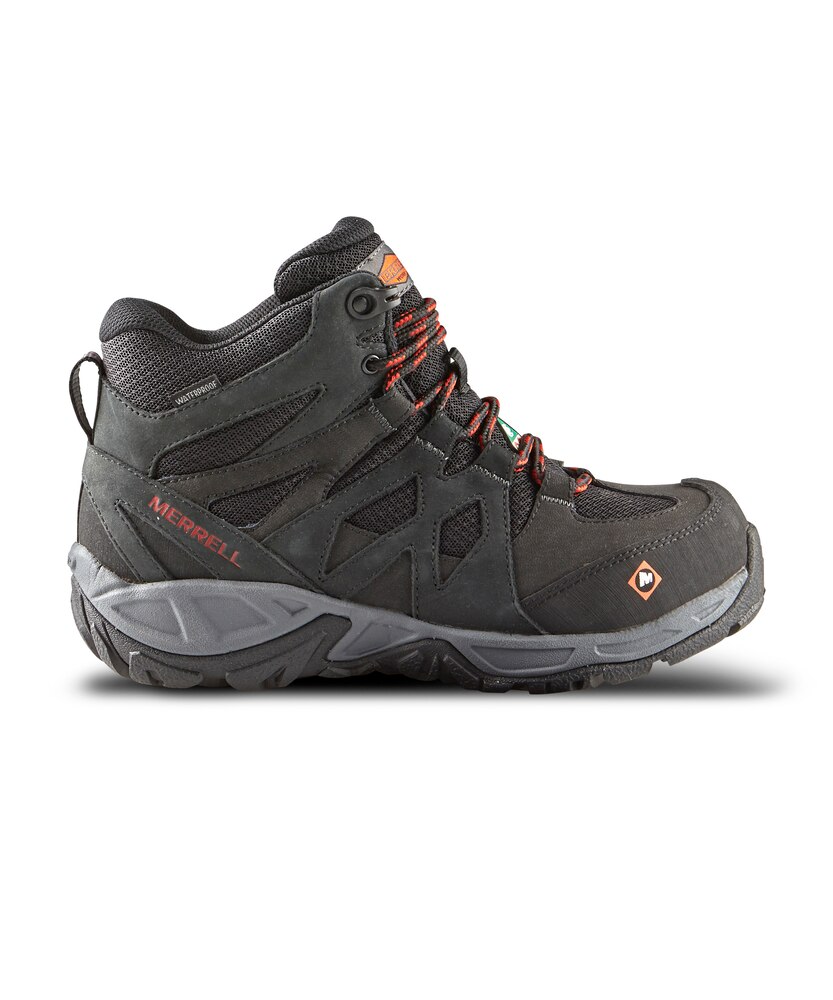 Merrell Work Women's Siren Aluminum Toe Composite Plate  Waterproof Hiker Work Boots - Black