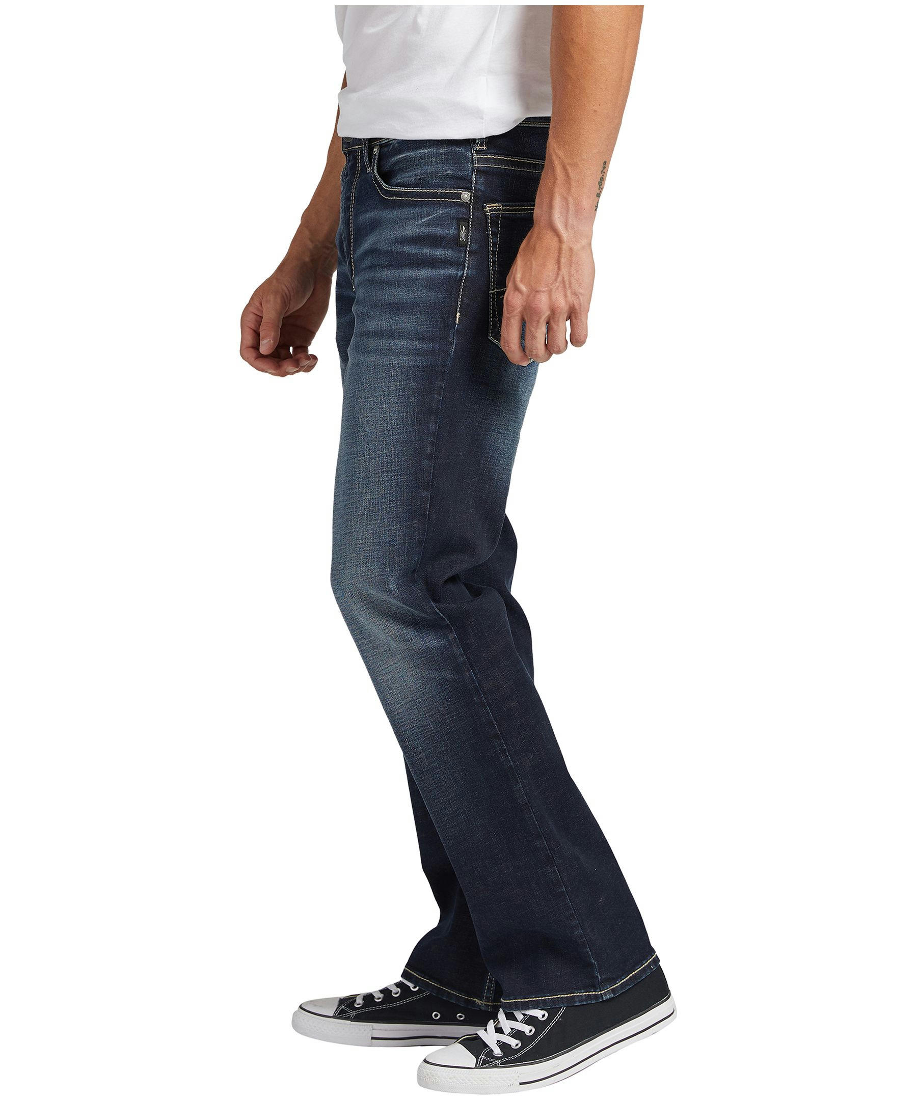 Silver Men's Gordie Relaxed Fit Straight Leg Jeans