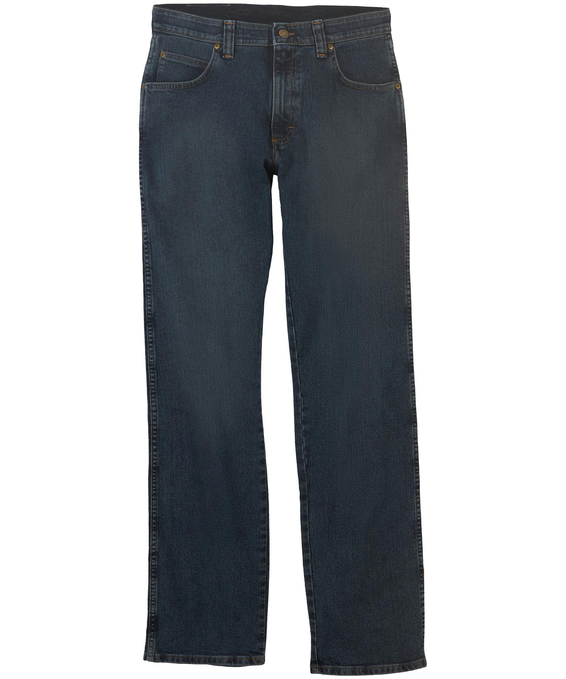 Wrangler Men's Essential Straight Leg Stretch Jeans