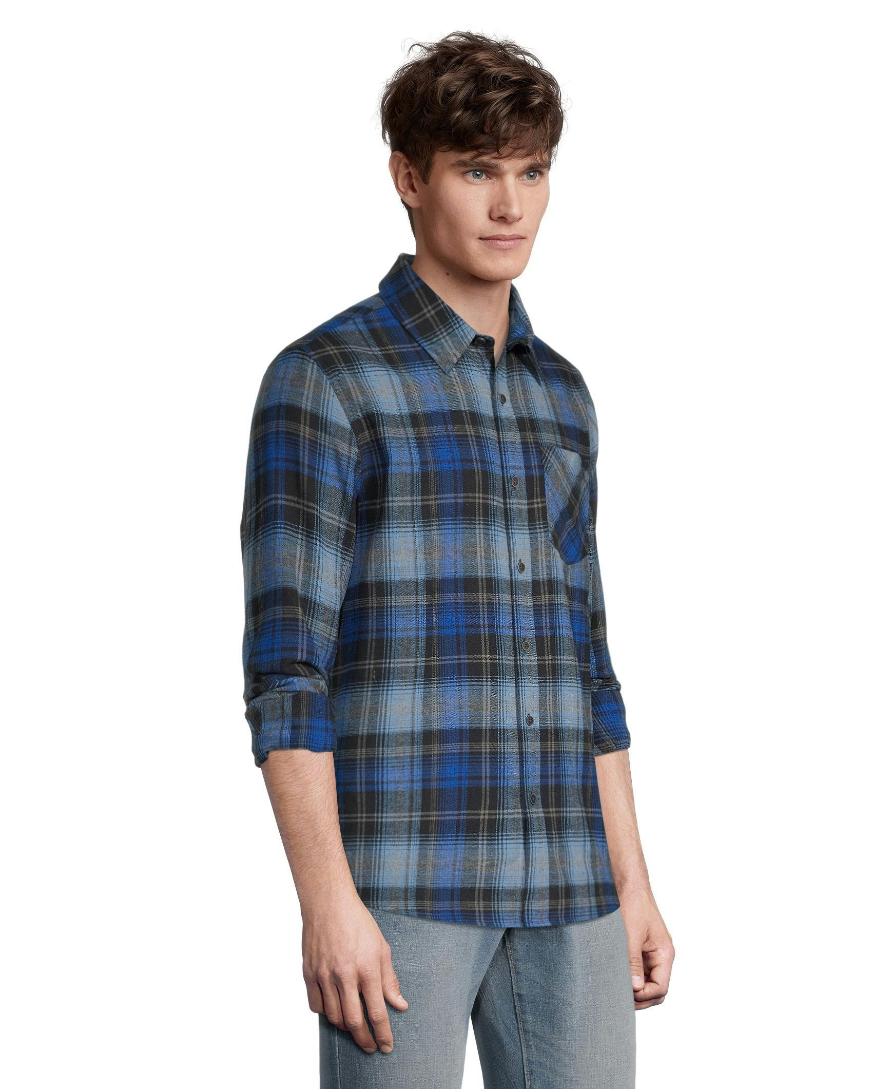 Boston Traders Men's Classic Plaid Flannel Shirt