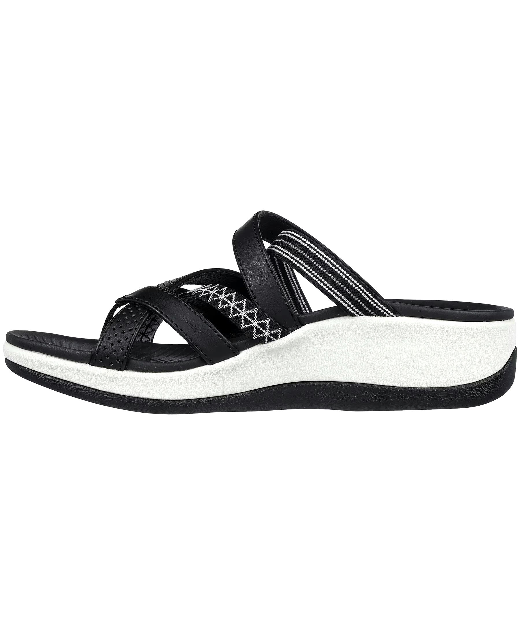 Skechers Women's Arch Fit Sunshine Sandals - Black White