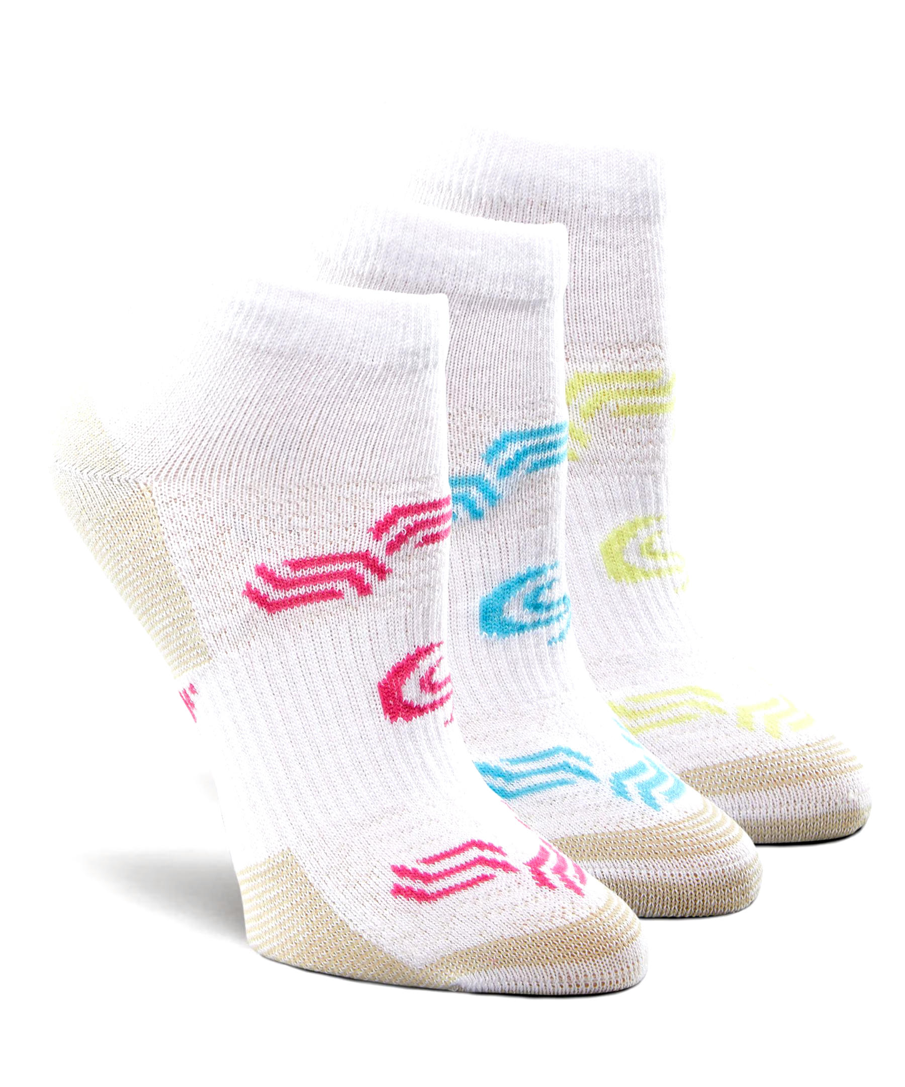 Women's 3 Pack Moisture Guard Extreme Athletic Low Cut Socks