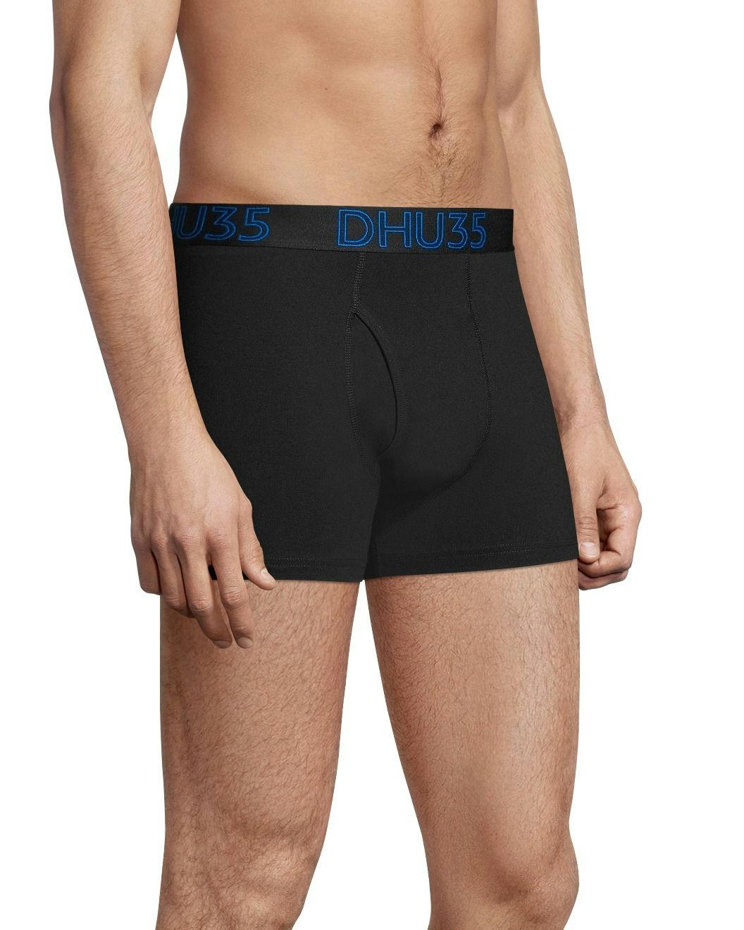 Denver Hayes Men's 3 Pack Fashion Cotton Stretch Elastic Trunk Briefs Underwear