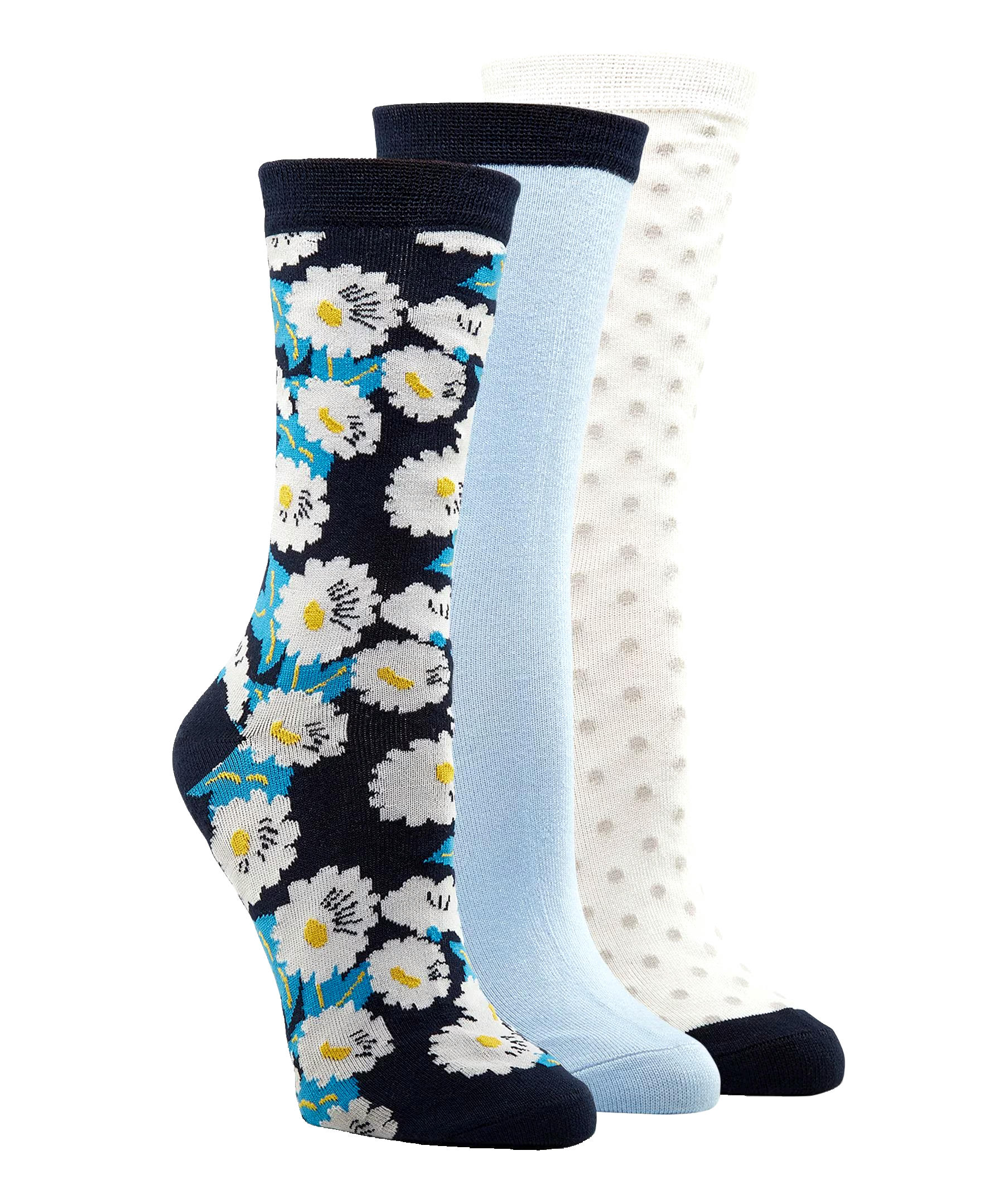 Denver Hayes Women's 3 Pack Bamboo Crew Socks