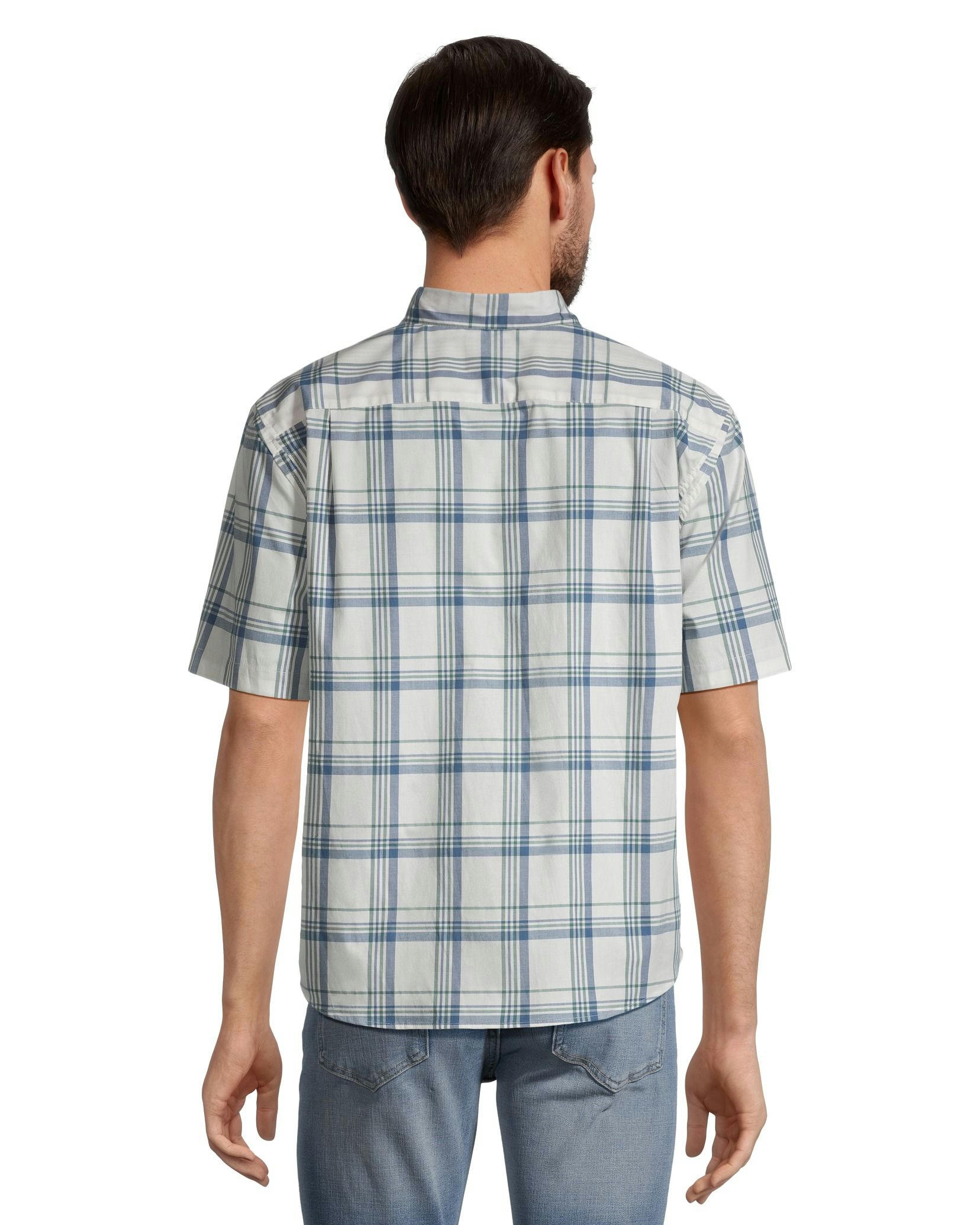 Denver Hayes Men's Plaid Sport Casual Classic Fit Shirt