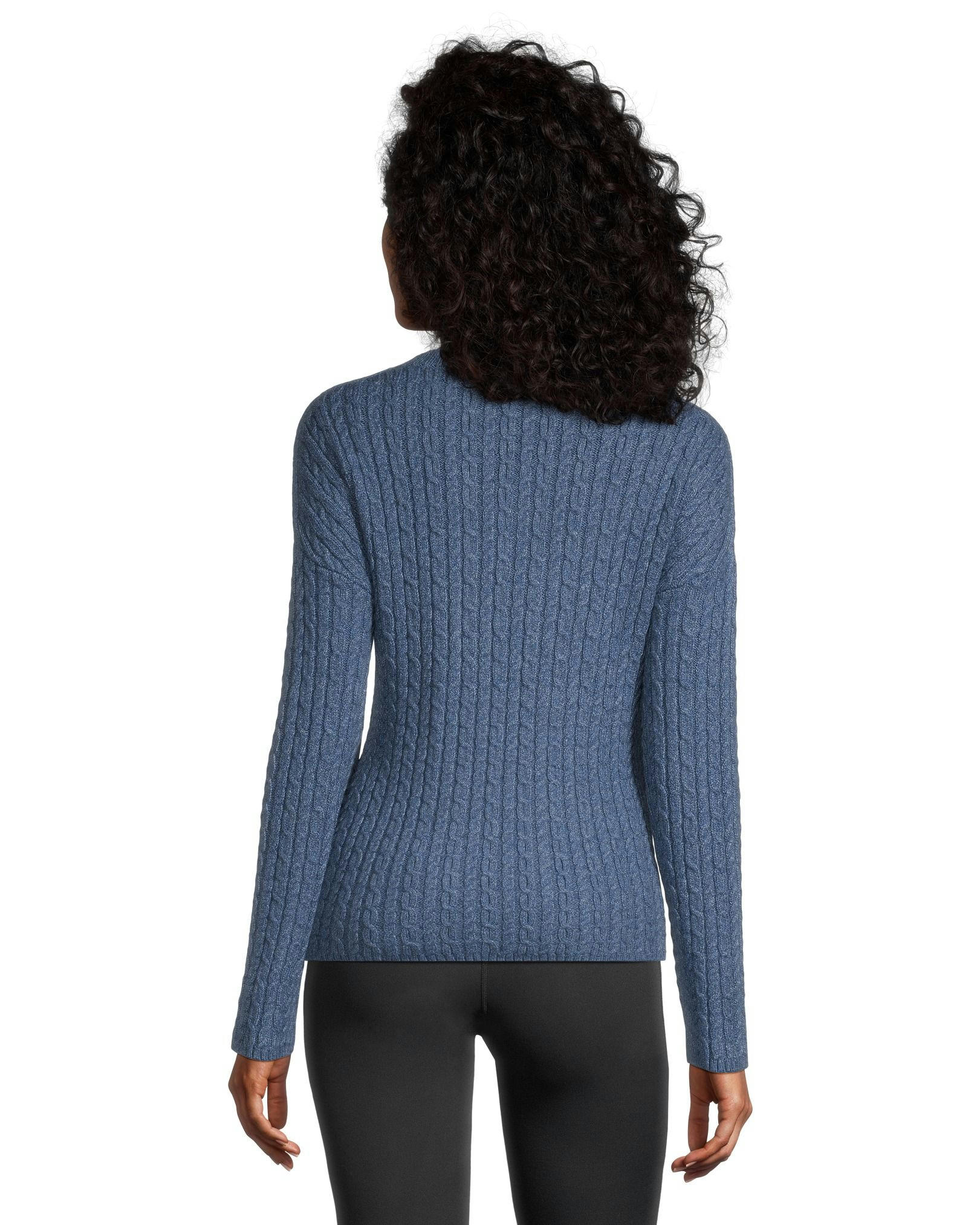 WindRiver Women's Semi Fitted Cozy Rib Knit Pullover