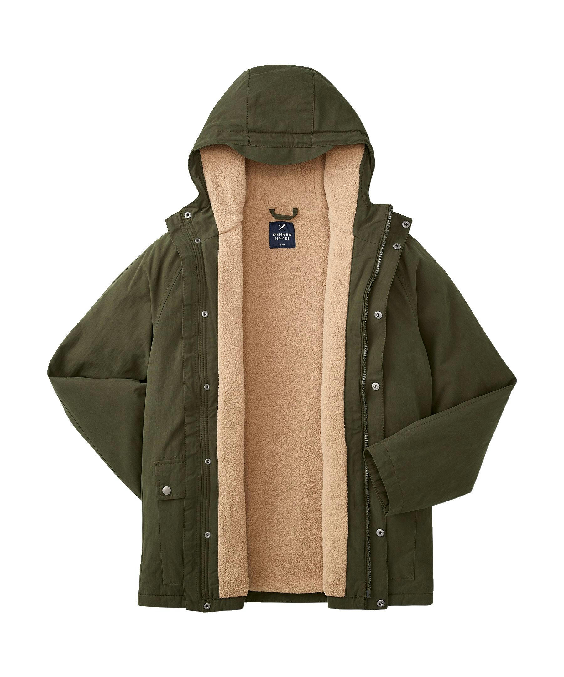 Denver Hayes Men's Mid Length Sherpa Lined Jacket