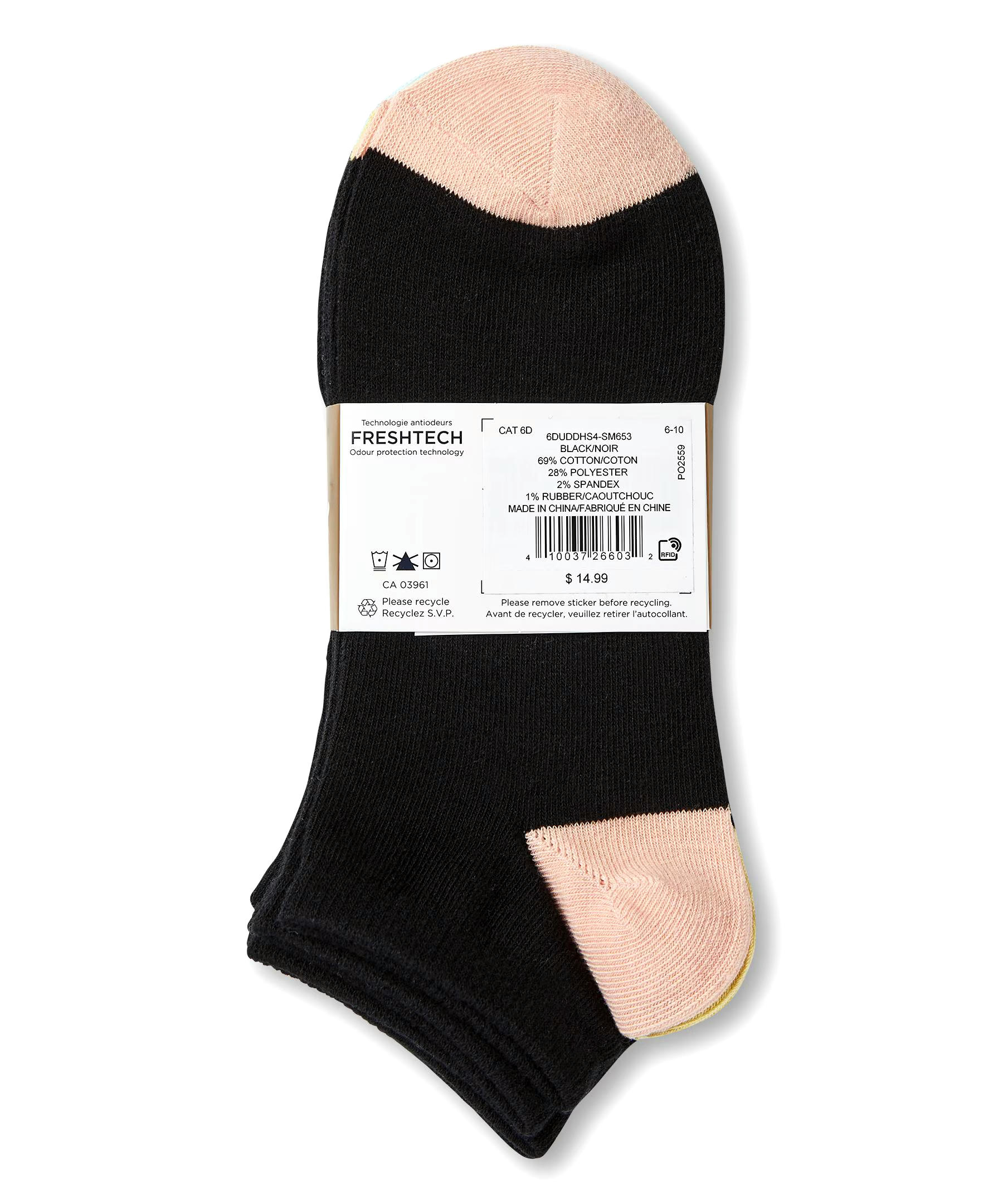 Denver Hayes Women's Ankle Socks, 5 Pack