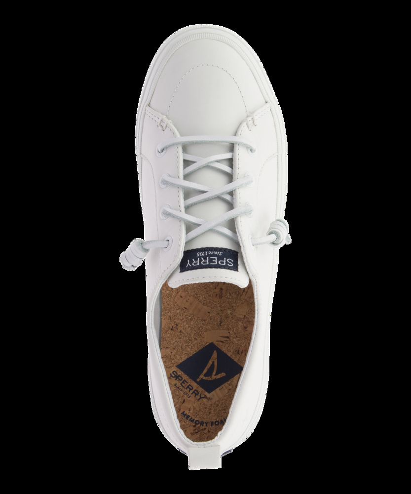 Sperry Women's Crest Vibe Leather Sneakers - White