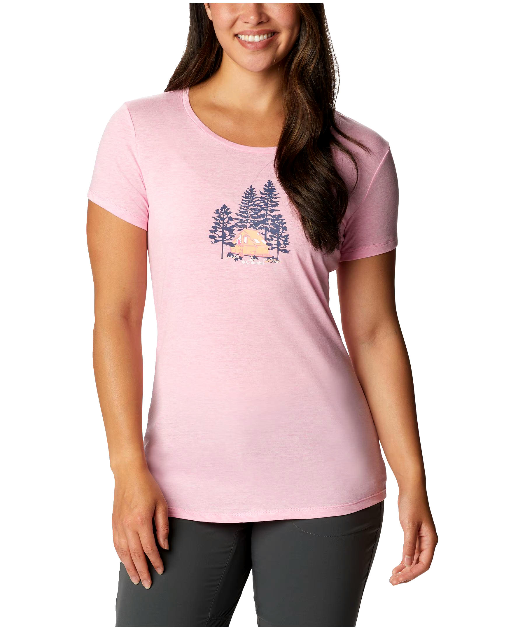 Columbia Women's Daisy Days Scoop Neck Graphic T Shirt