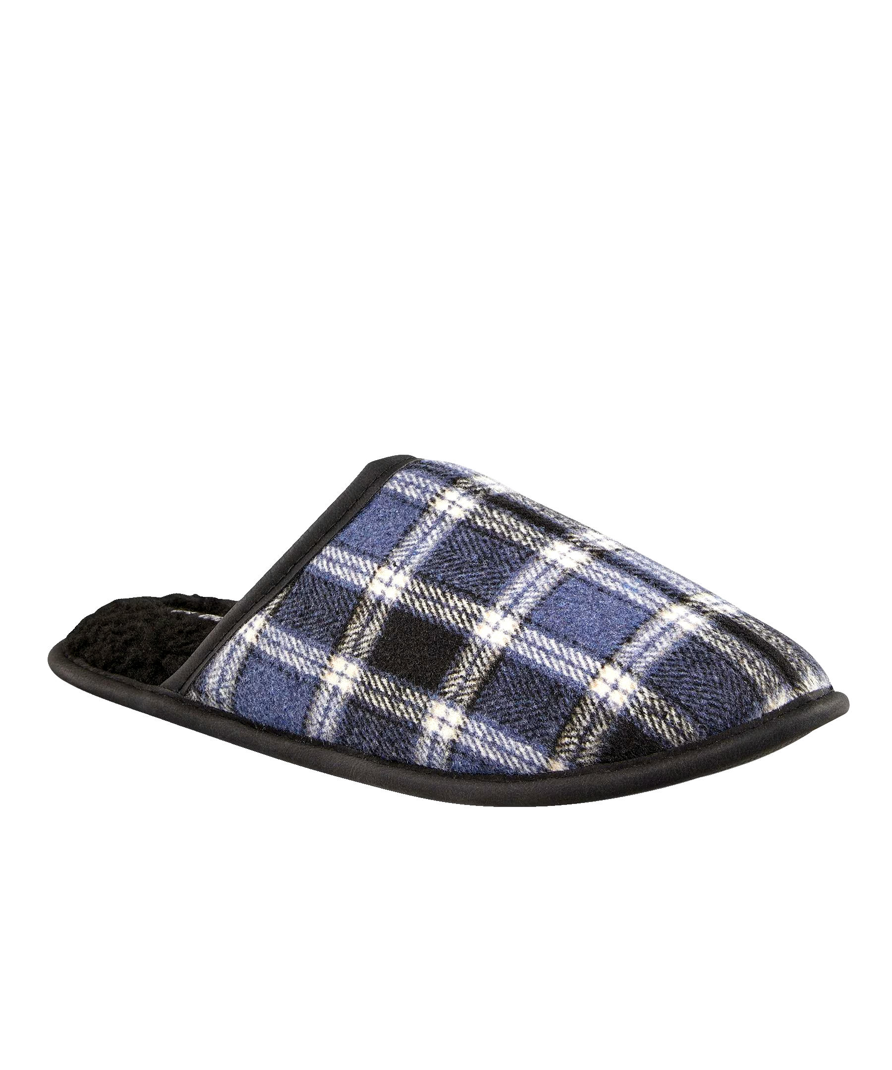 WindRiver Men's Plaid Scuff Slippers