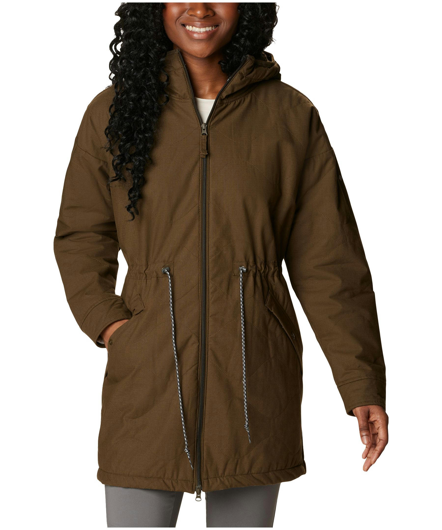 Columbia Women's Crystal Crest Quilted Sherpa-Lined Jacket