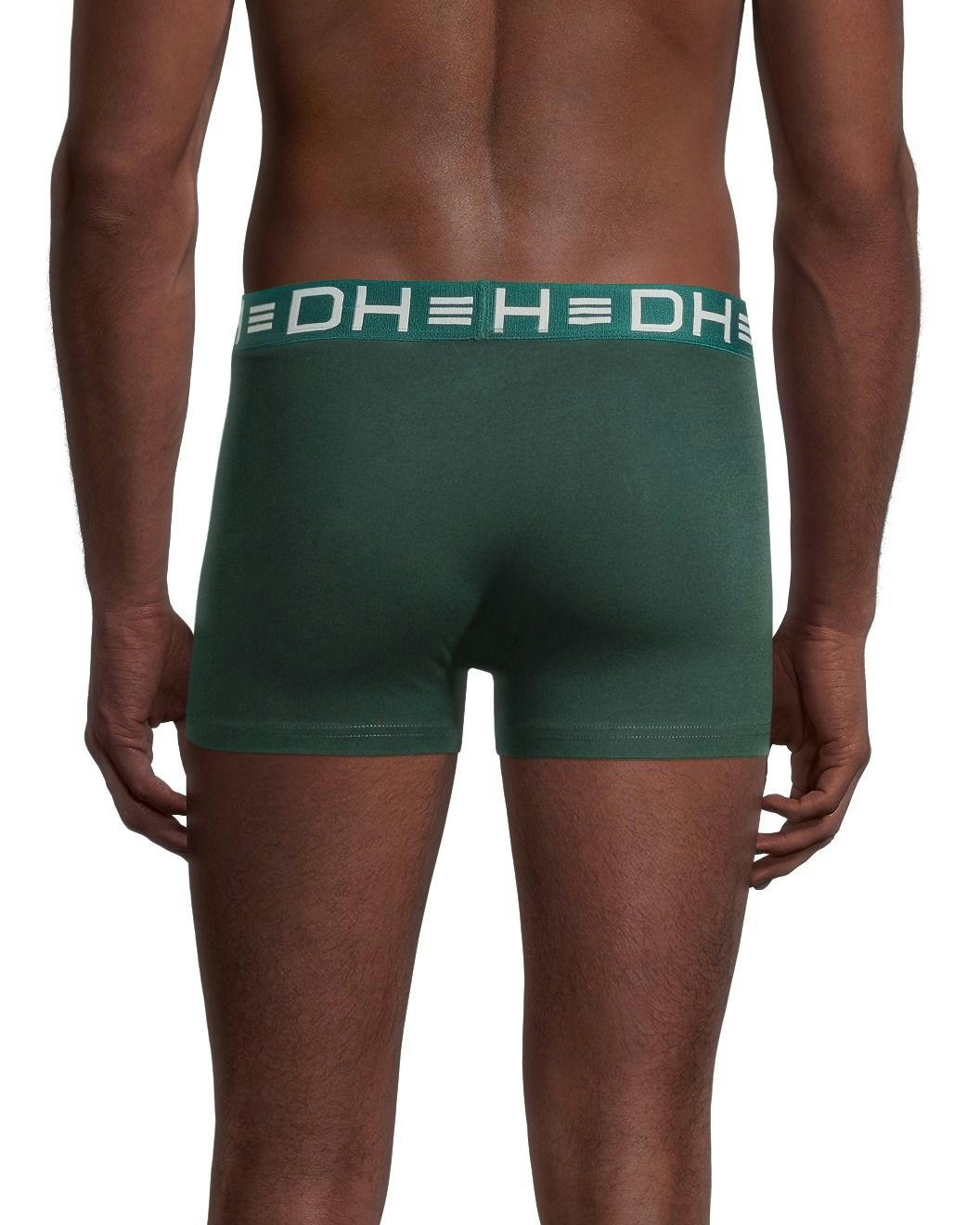 Denver Hayes Men's 2 Pack Fashion Side X Side Cotton Stretch Trunk Briefs with Elastic Waistband