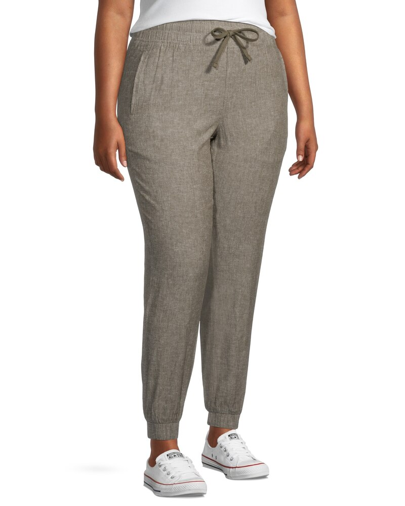 Denver Hayes Women's Linen High Rise Jogger Pants