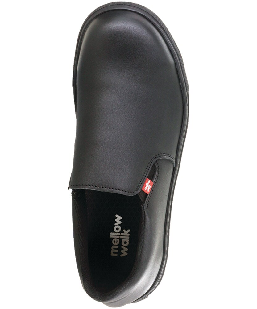 Mellowwalk Women's Steel Toe Composite Plate Jessica Slip On Safety Shoes - Black