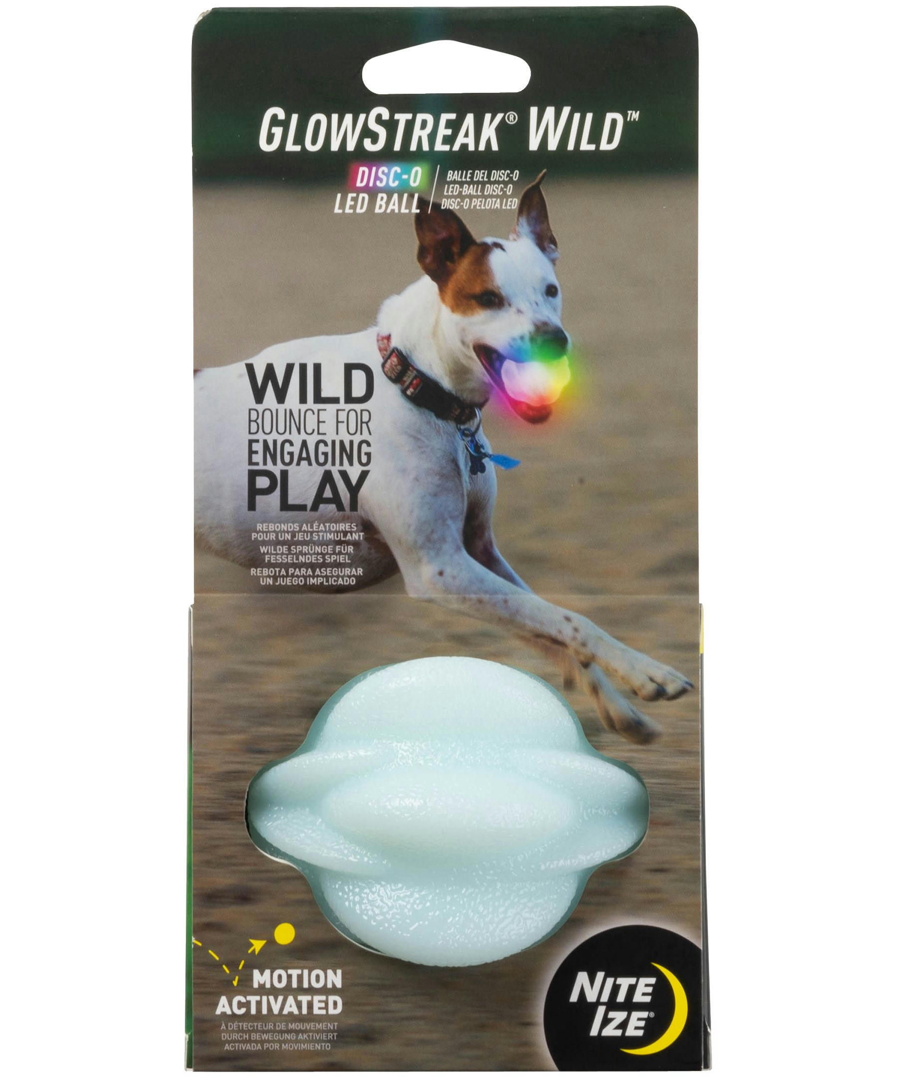 Nite Ize Glowstreak Wild LED Disco Ball Fetch Toy