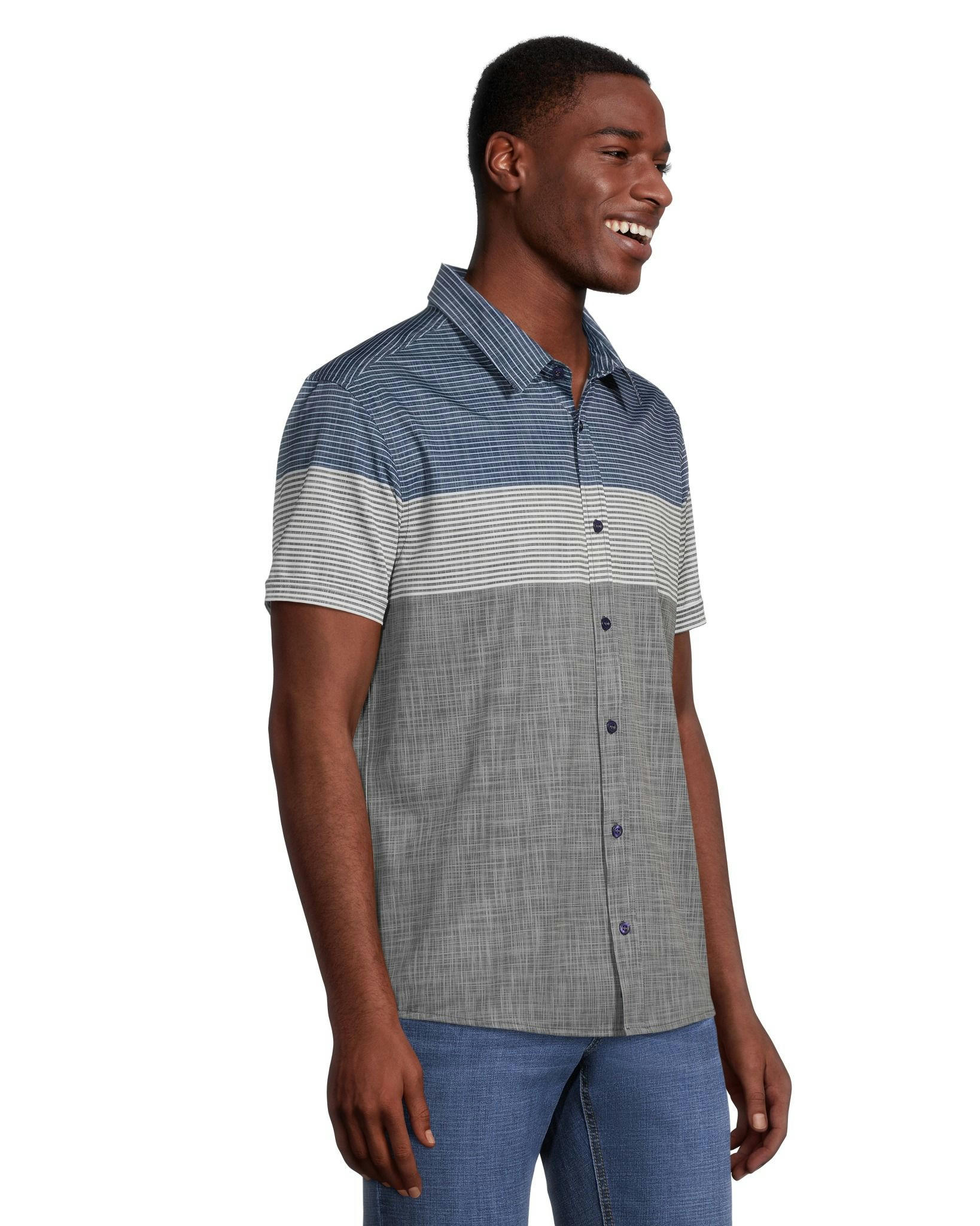 Lois Men's Benton Short Sleeve 4-Way Stretch Shirt