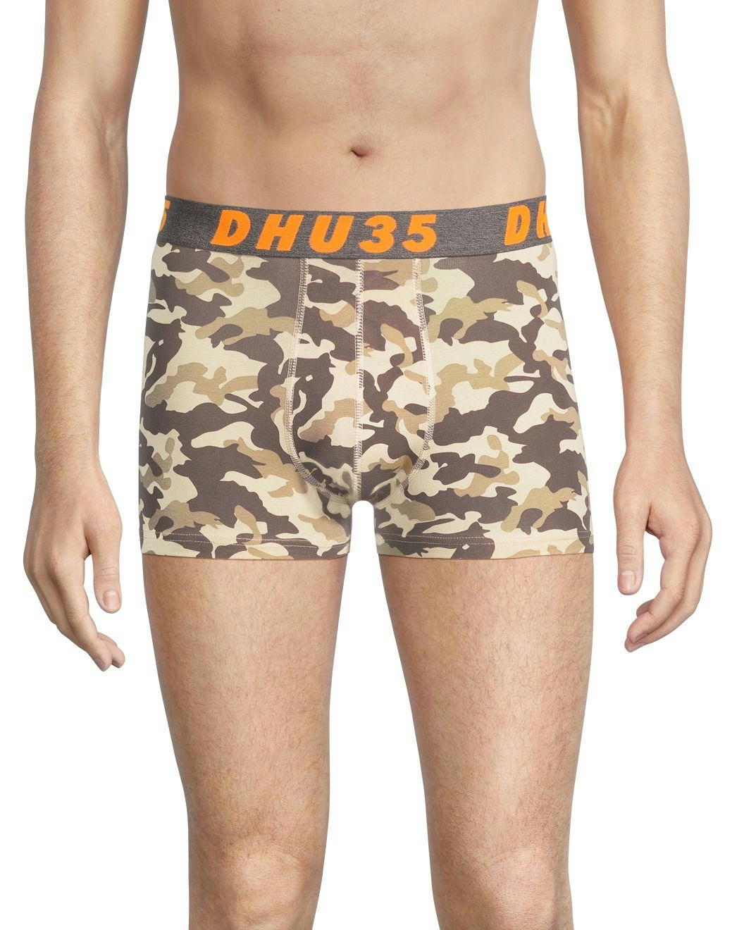 Denver Hayes Men's 2 Pack Fashion Side X Side Cotton Stretch Trunk Briefs with Elastic Waistband