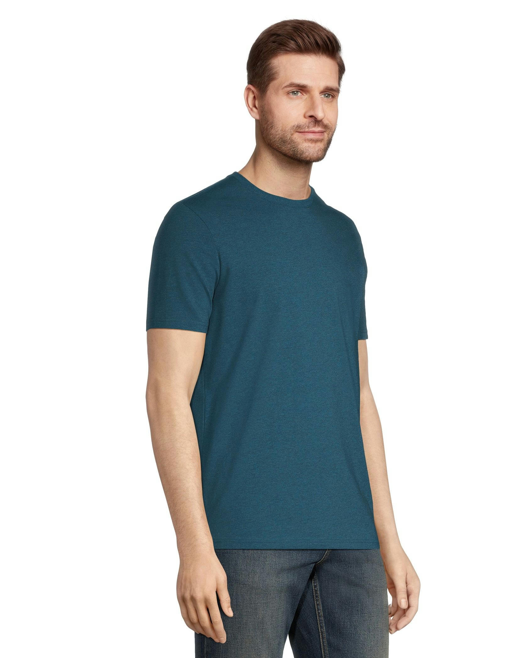 Denver Hayes Men's Stretch Modern Fit Crewneck T-Shirt