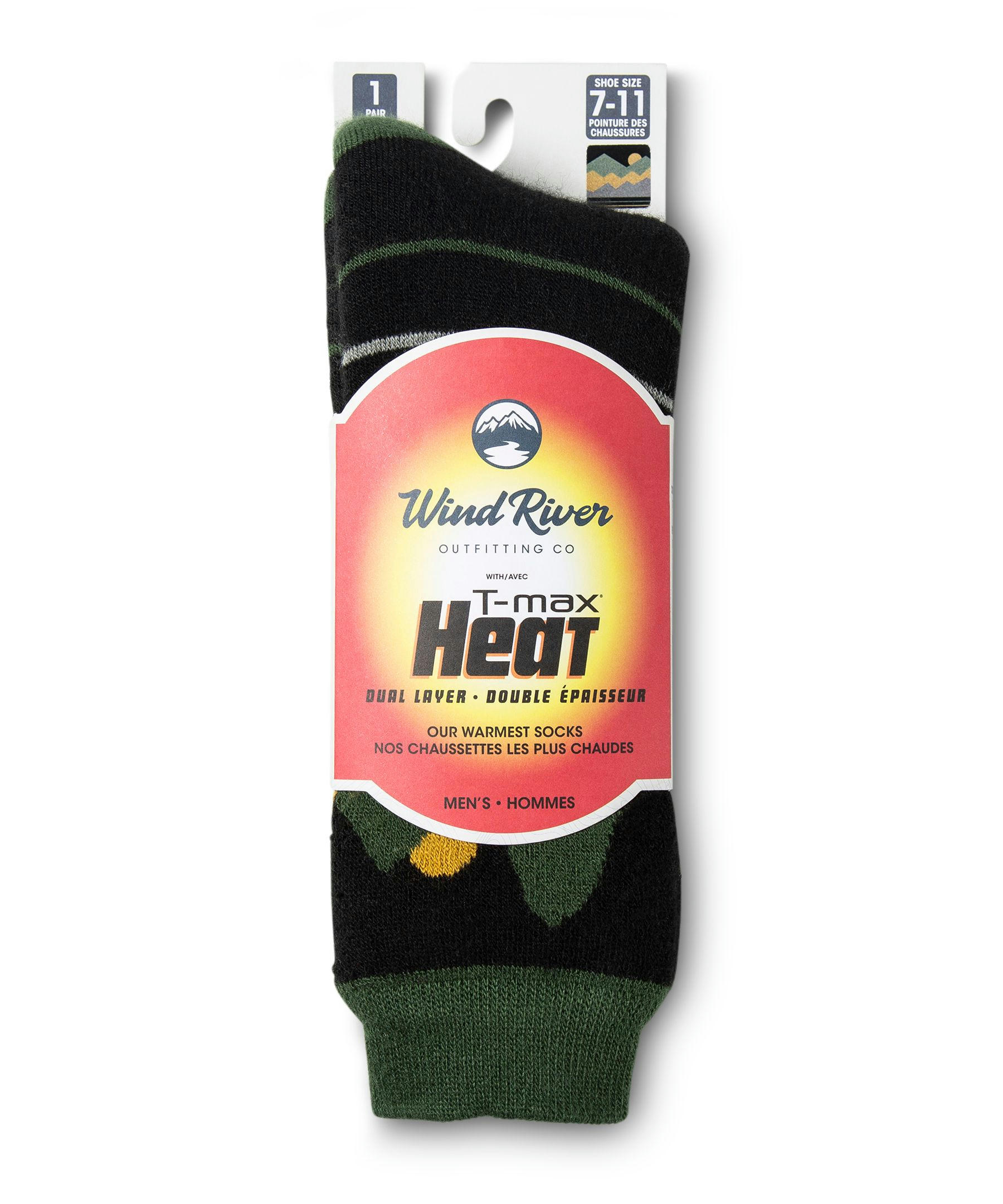 WindRiver Men's T-Max Heat Dual Layer Thermal Boot Socks
