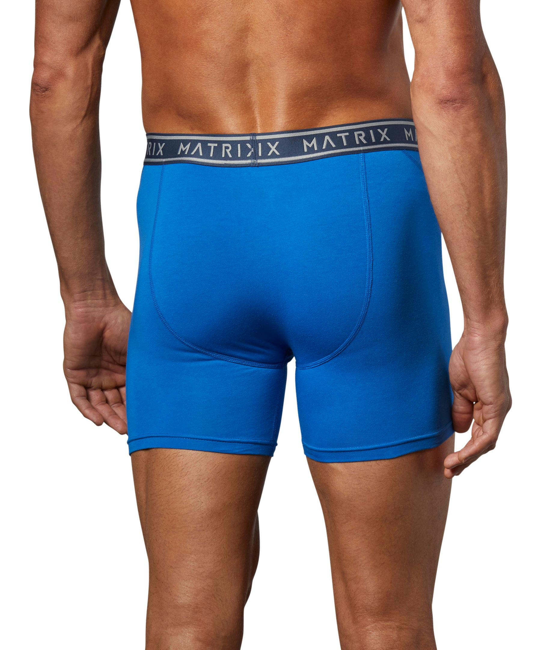 Matrix Men's 2 Pack Cotton Stretch Boxer Briefs Underwear