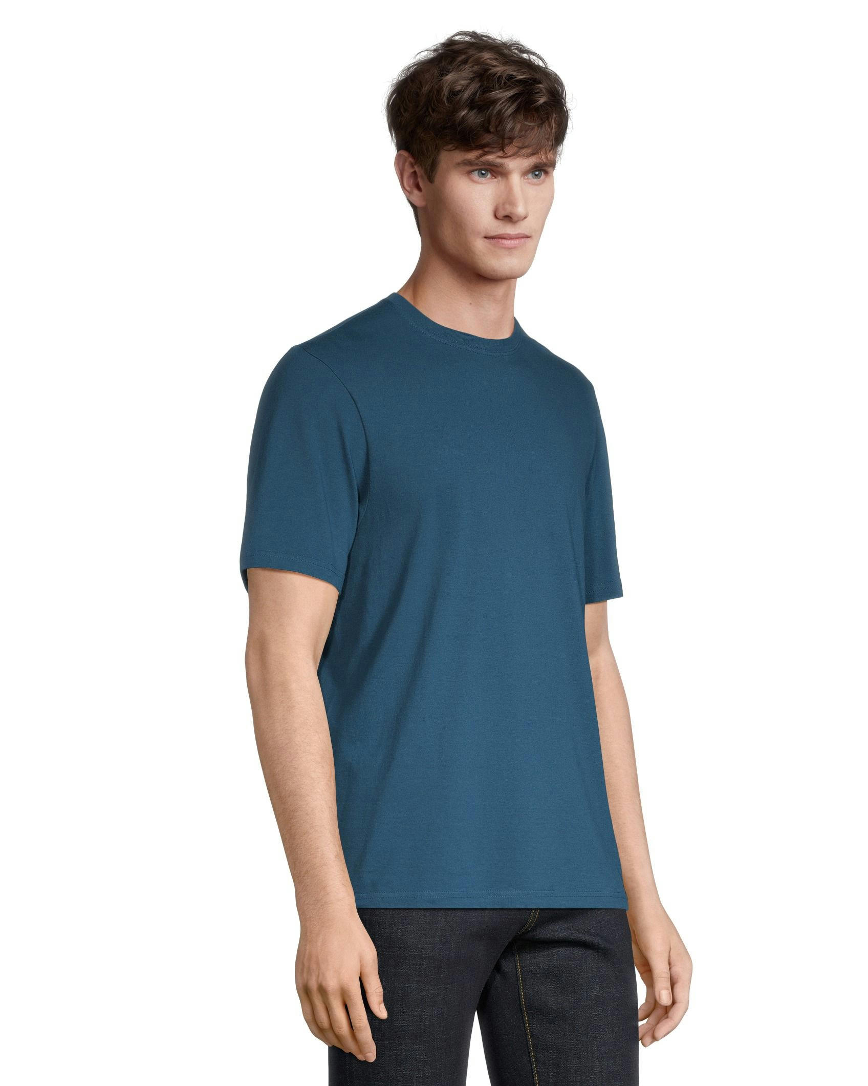 Denver Hayes Men's 50 Wash Classic Fit Crew Neck T Shirt