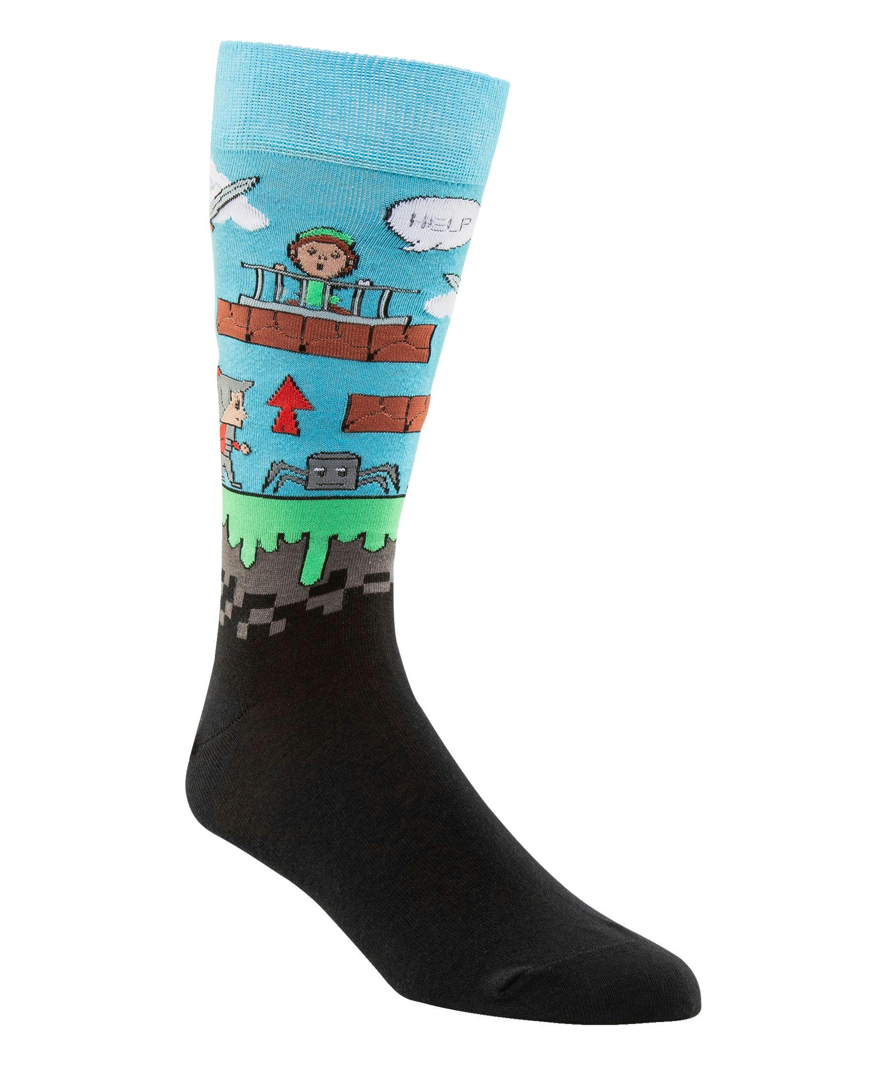 Denver Hayes Men's Novelty Rather Be Crew Socks