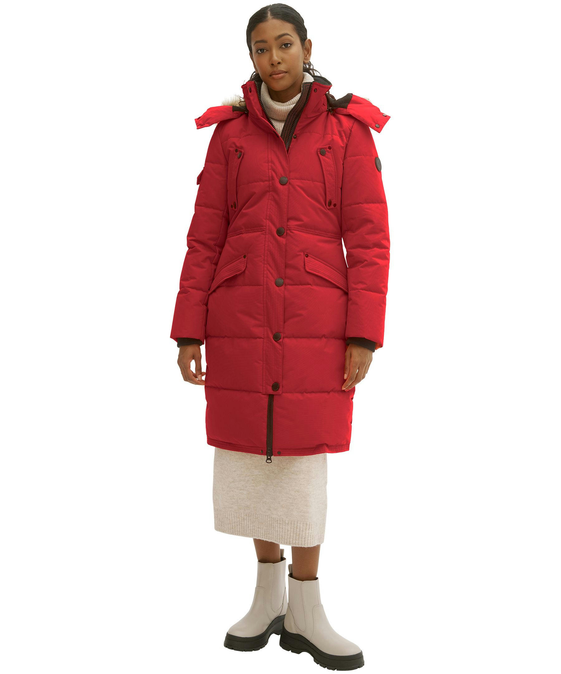 Noize Women's Kaylee Long Quilted Parka Jacket